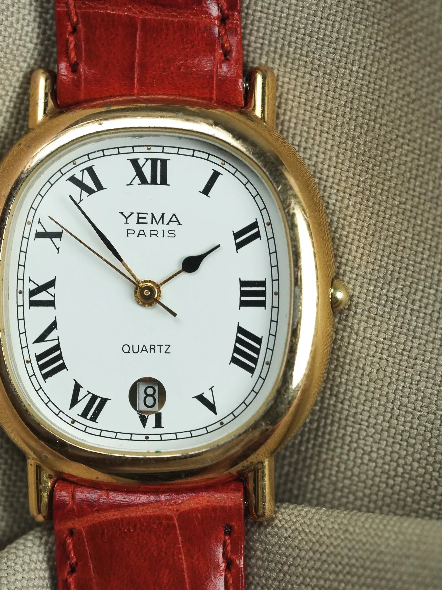 Yema - Elipse Date 6h Cadran blanc #2 - 1990s - Atelier Victor
