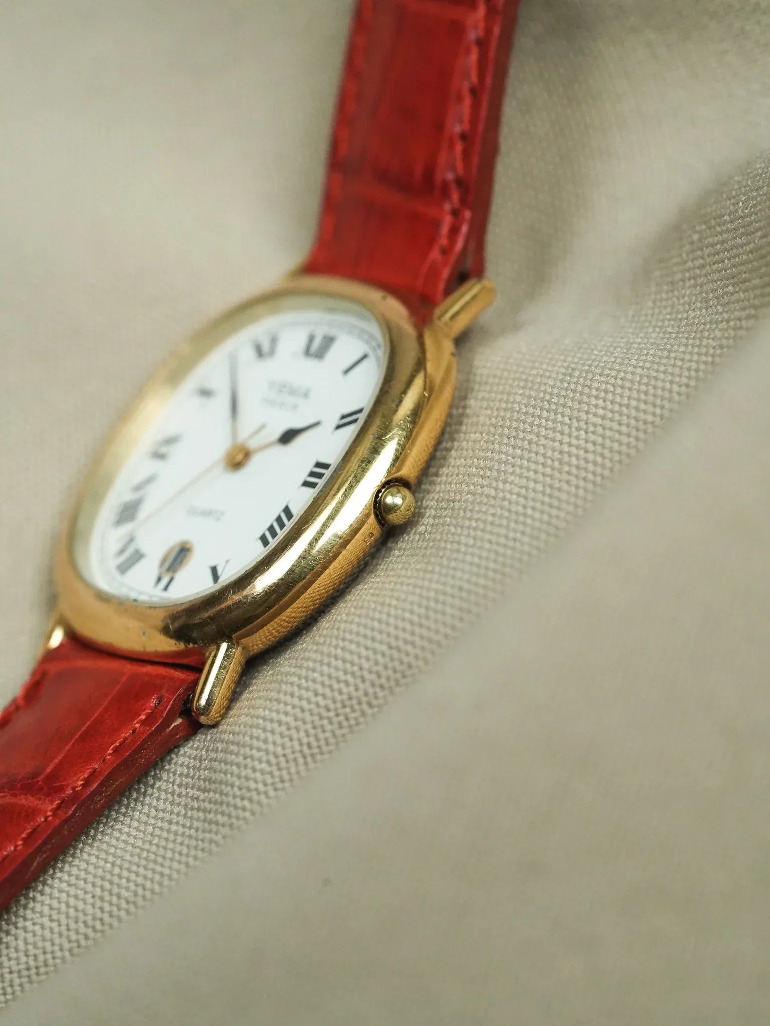 Yema - Elipse Date 6h Cadran blanc #2 - 1990s - Atelier Victor - Vintage Shop