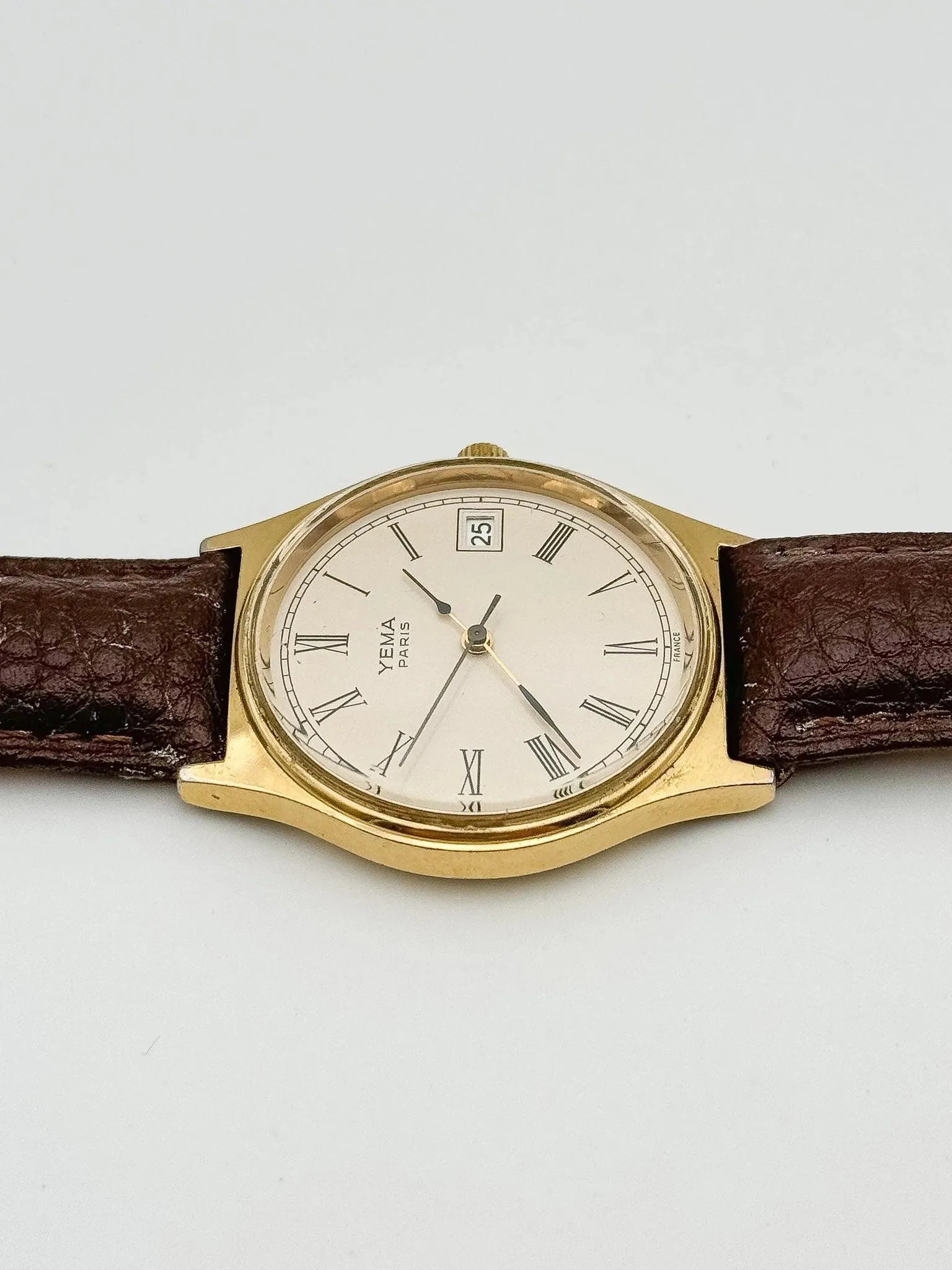Yema - Gold Cream Romain - 1990s - Atelier Victor Paris - Vintage Watch Shop Dubai