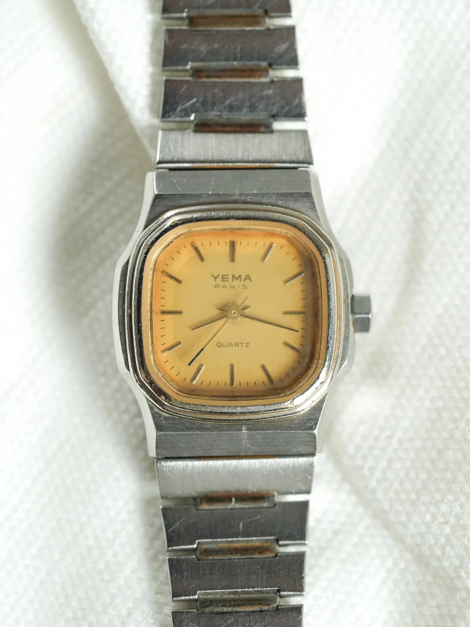 Yema - Mini Acier Cadran Or - 1980s - Atelier Victor