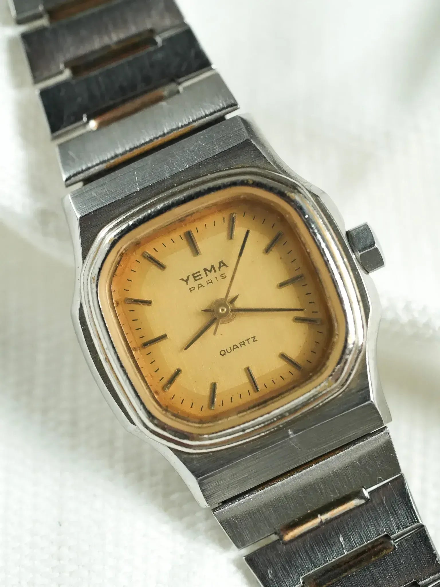 Yema - Mini Acier Cadran Or - 1980s - Atelier Victor