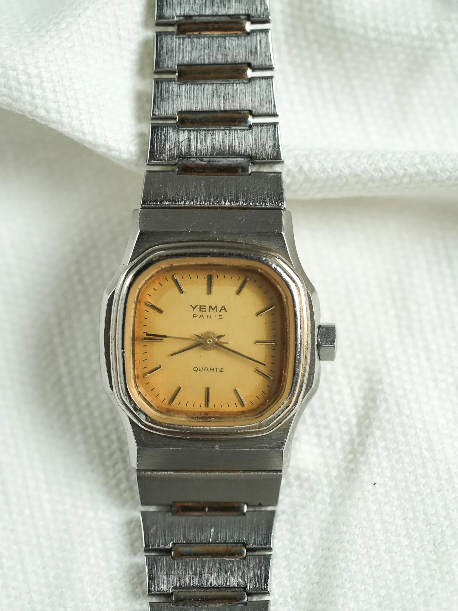 Yema - Mini Acier Cadran Or - 1980s - Atelier Victor