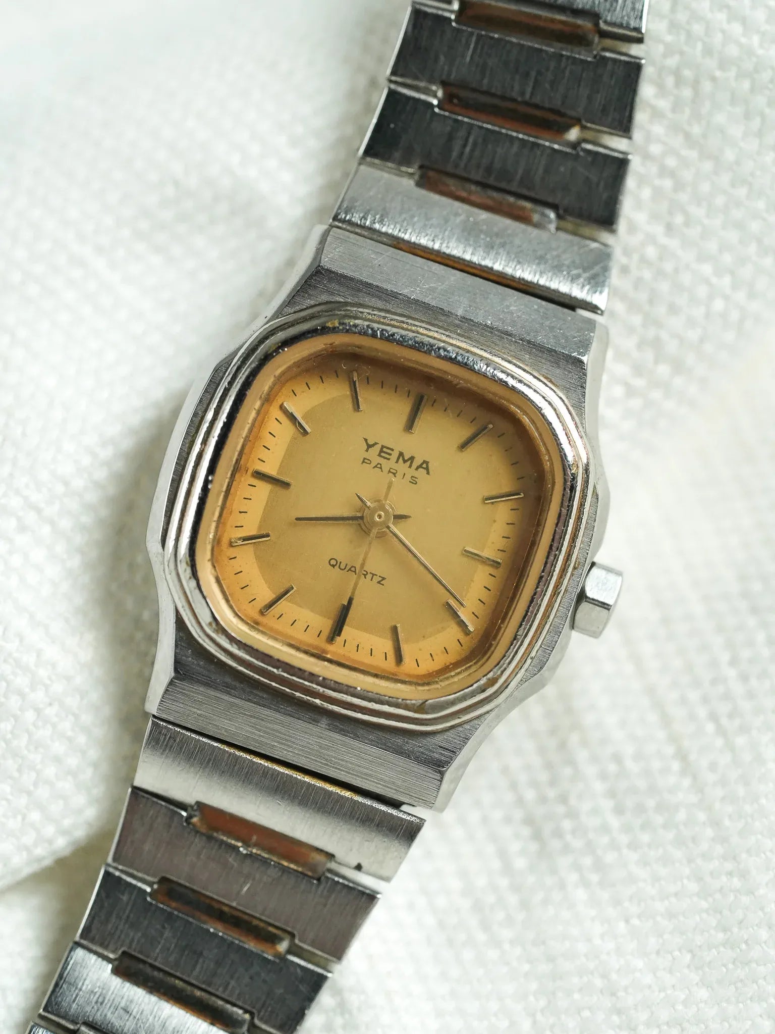 Yema - Mini Acier Cadran Or - 1980s - Atelier Victor