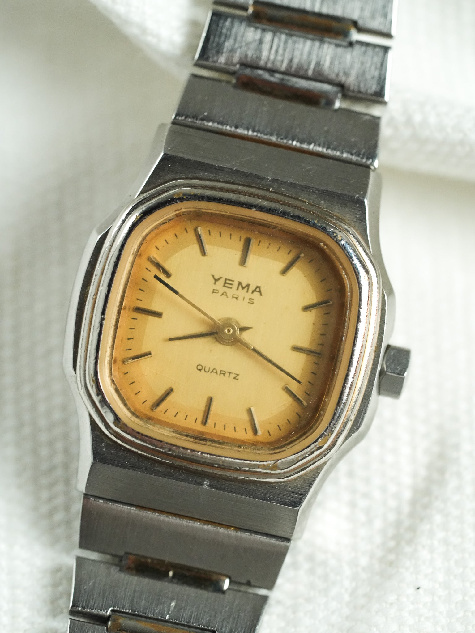 Yema - Mini Acier Cadran Or - 1980s - Atelier Victor - Vintage Shop