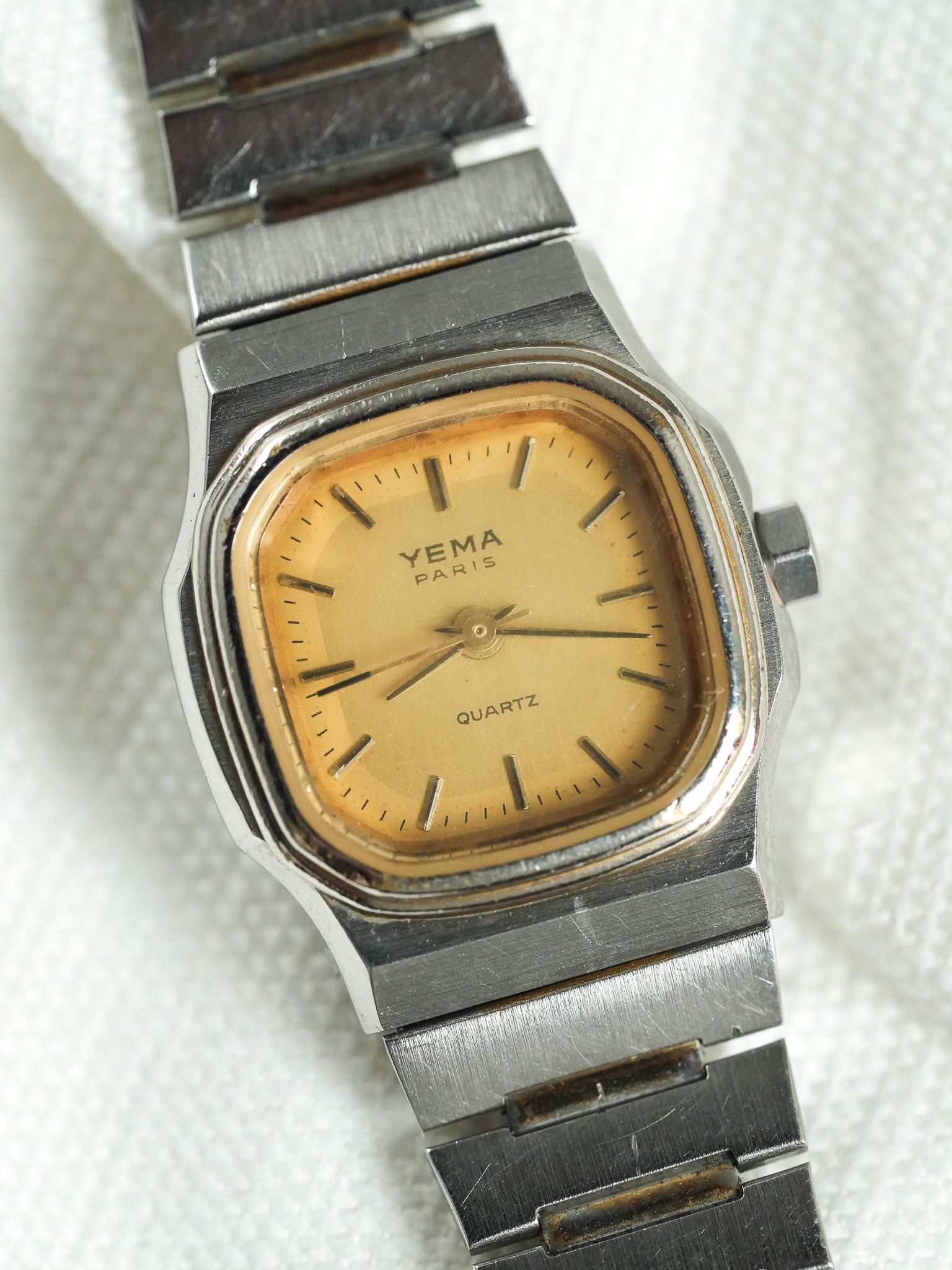 Yema - Mini Acier Cadran Or - 1980s - Atelier Victor - Vintage Shop