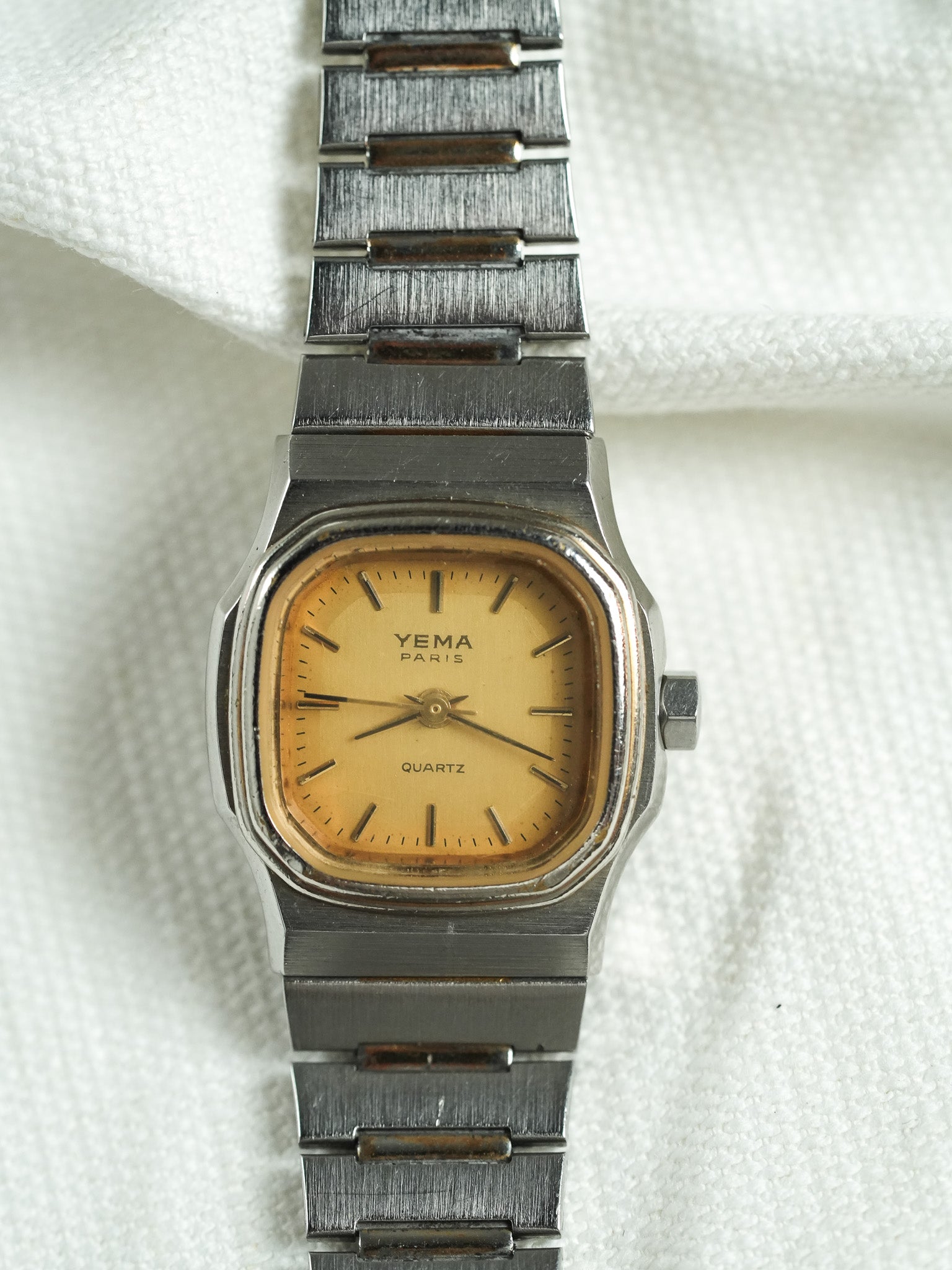 Yema - Mini Acier Cadran Or - 1980s - Atelier Victor - Vintage Shop