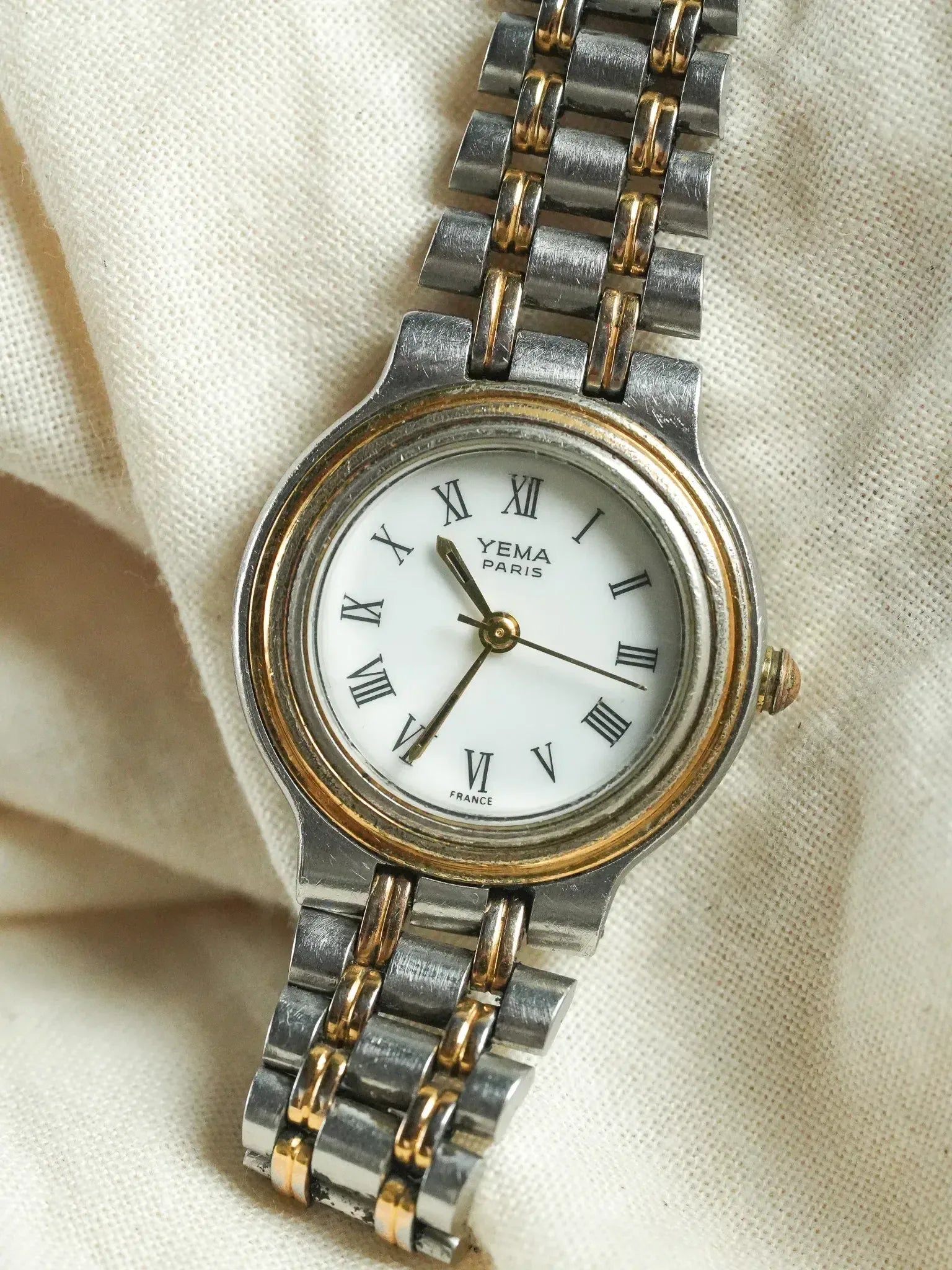 Yema - Montre Femme en Acier et Plaqué or - 1990s - Atelier Victor