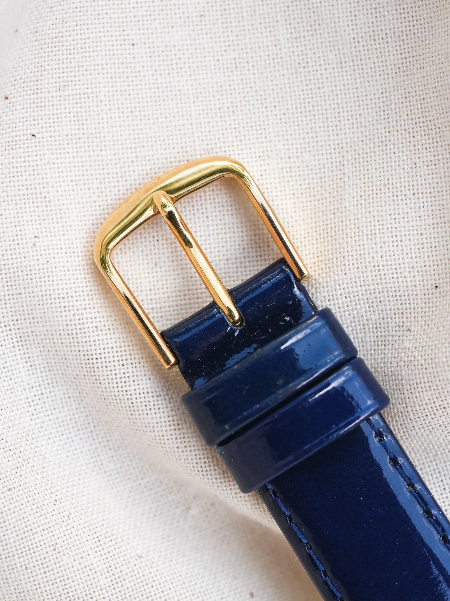 Yema - Octogonale Romain Blanc Plaqué or - 1990s - Atelier Victor - Vintage Shop