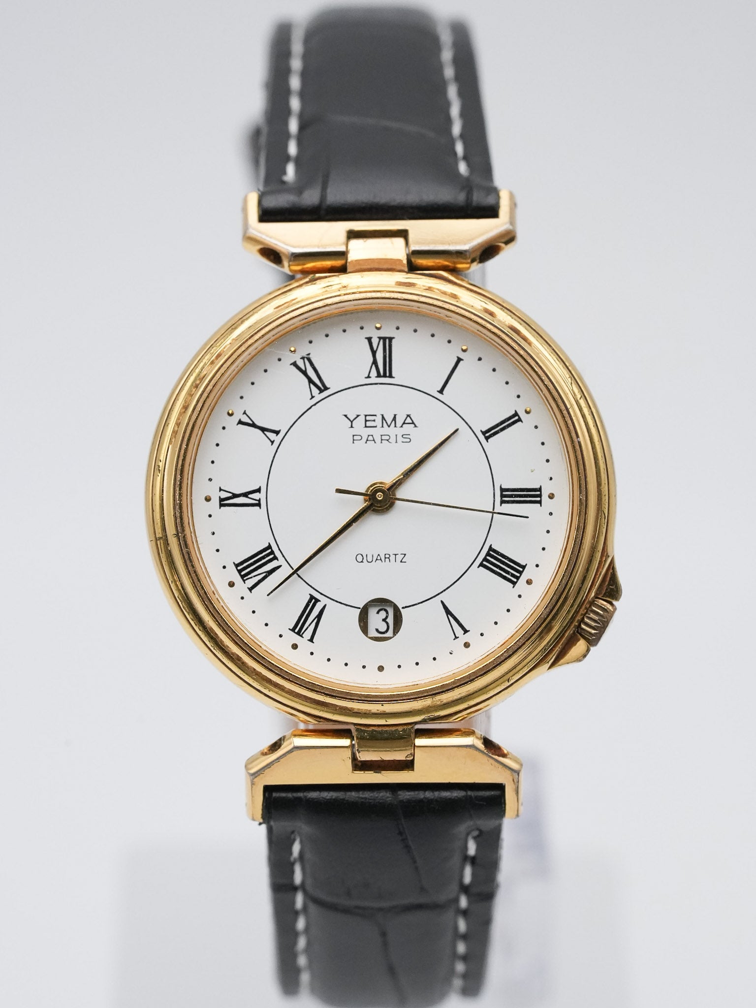 Yema - Paris Plaqué or Cornes spéciales - 1990s - Atelier Victor Paris - Vintage Watch Shop Dubai