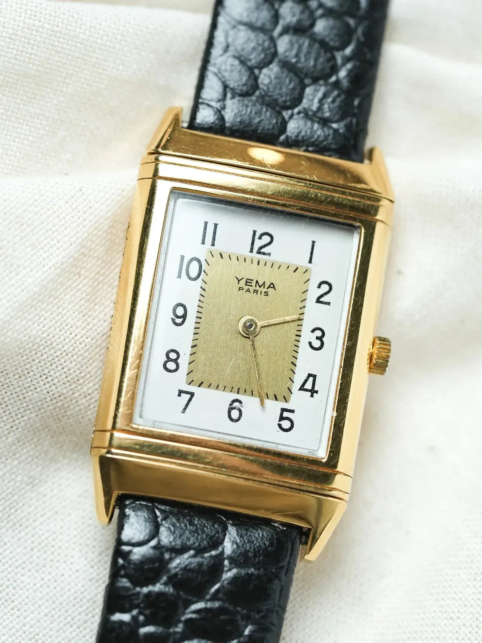 Yema - Paris "Reverso" plaqué or - 1990s - Atelier Victor