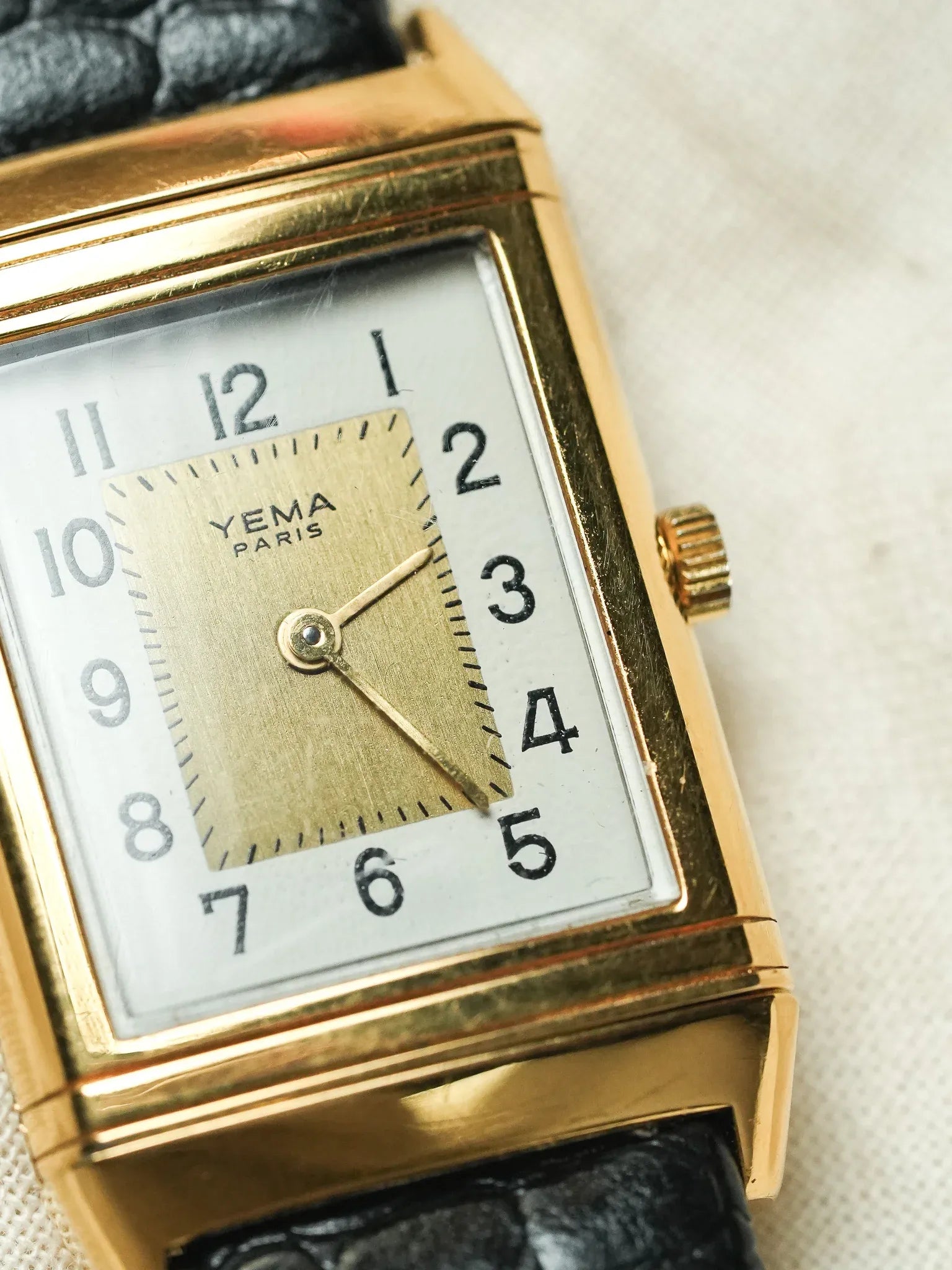 Yema - Paris "Reverso" plaqué or - 1990s - Atelier Victor