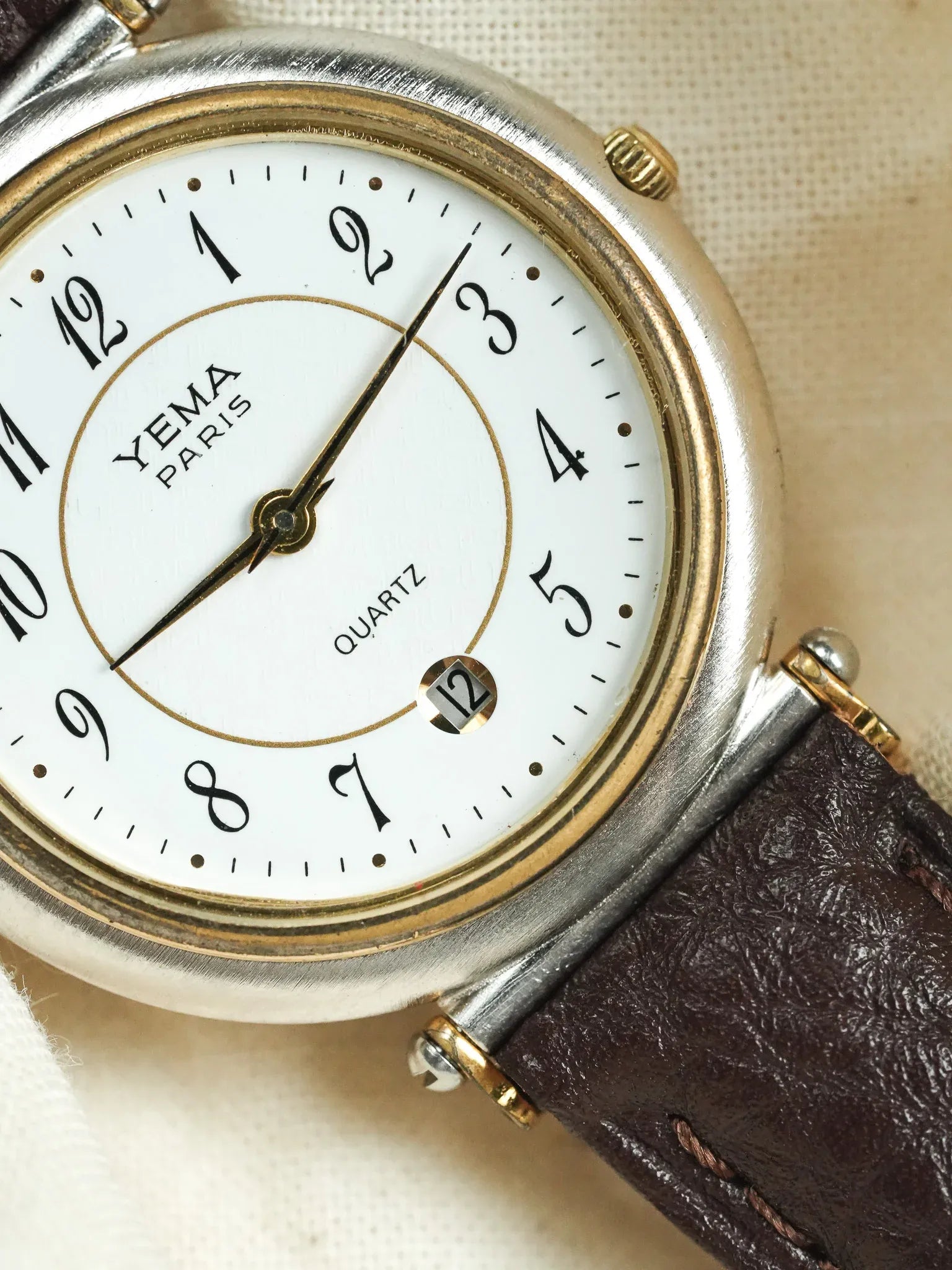 Yema - Paris Rond Acier Or Cornes Centrales - 1980s - Atelier Victor