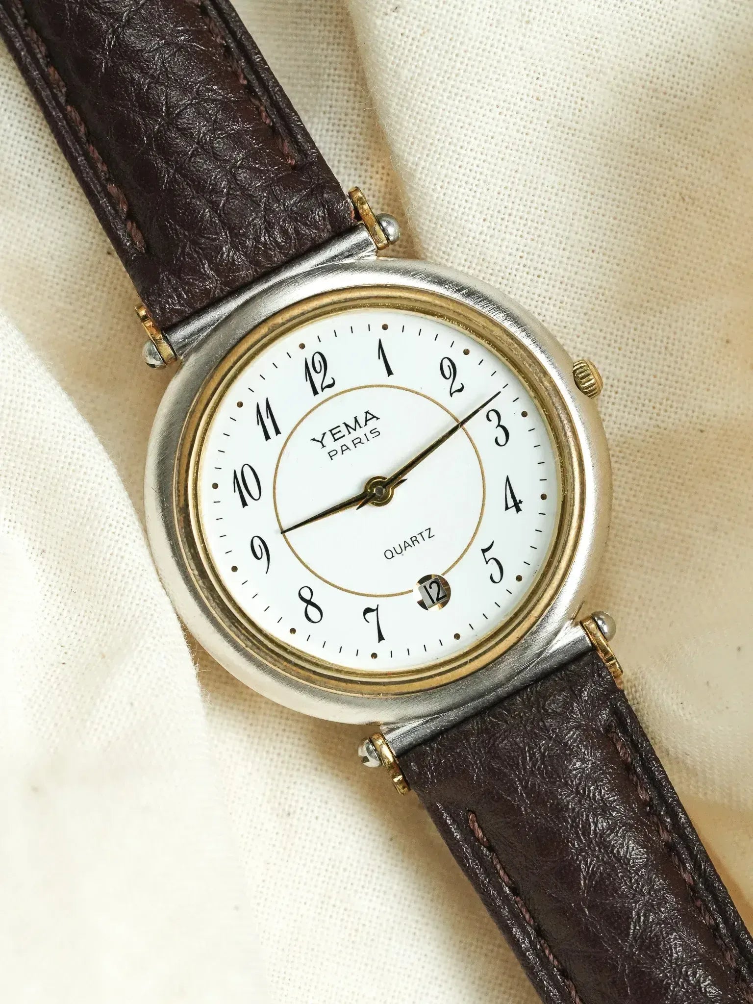 Yema - Paris Rond Acier Or Cornes Centrales - 1980s - Atelier Victor