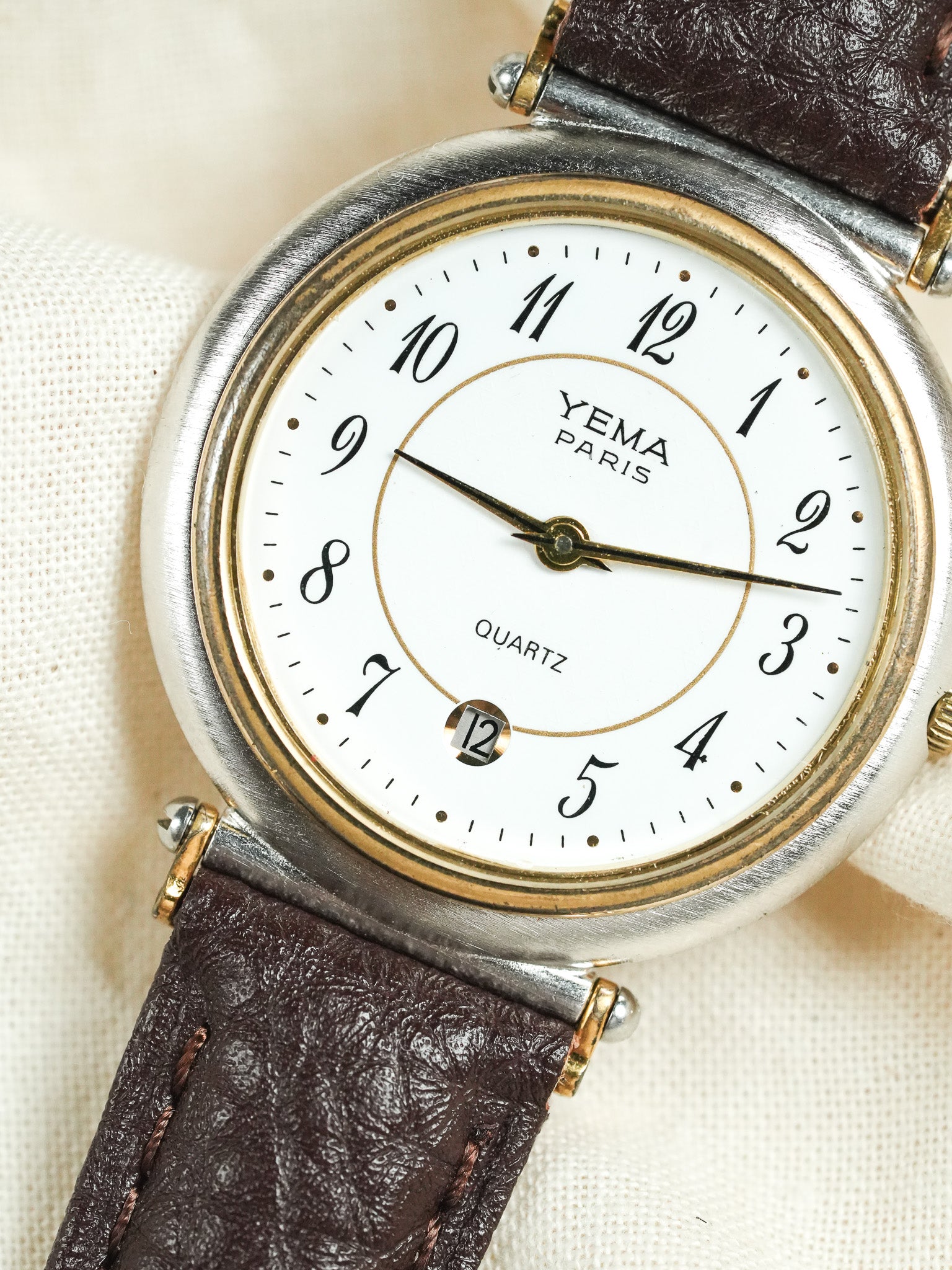 Yema - Paris Rond Acier Or Cornes Centrales - 1980s - Atelier Victor - Vintage Shop