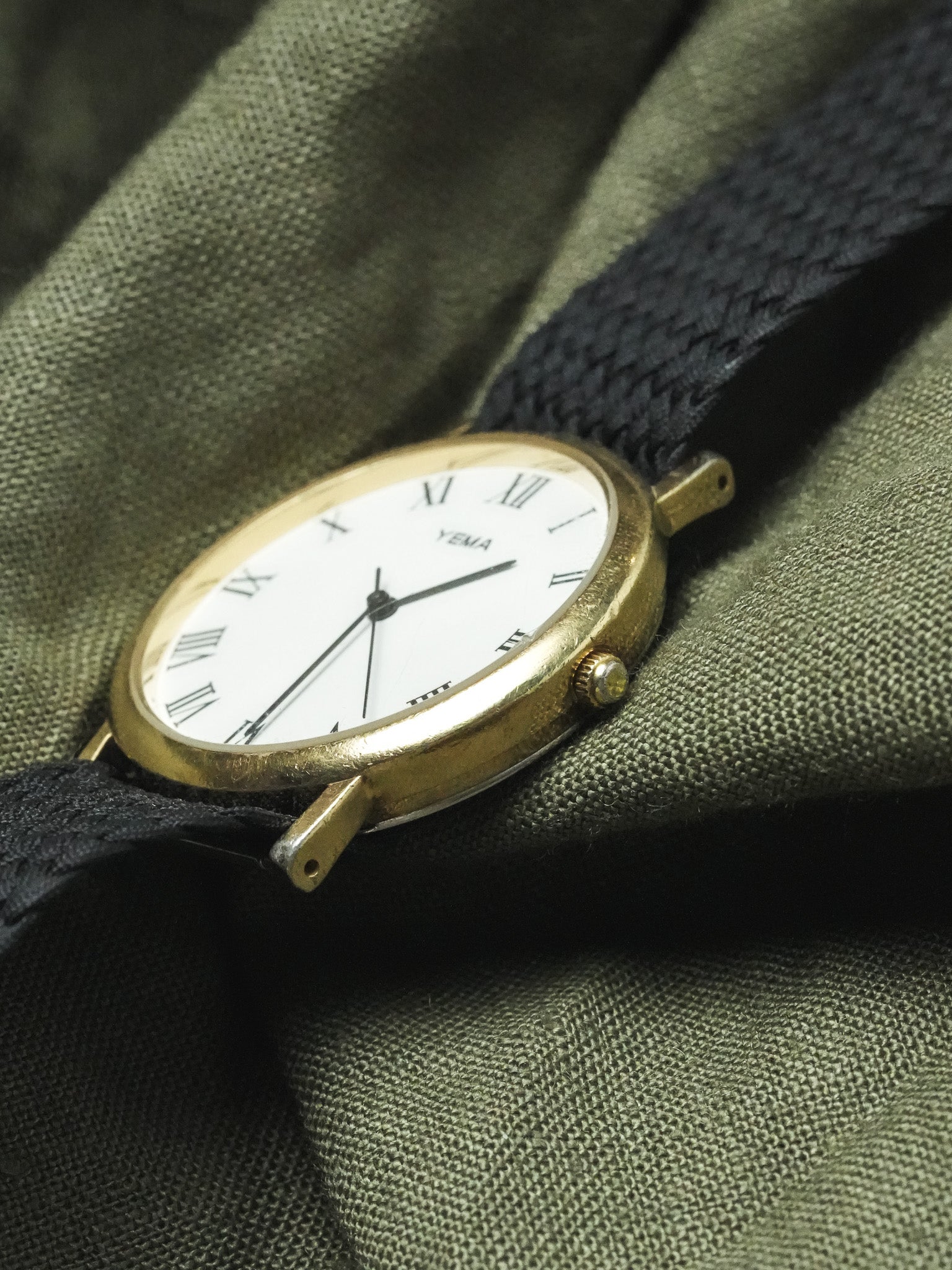 Yema - Plaqué or romain - 1990s - Atelier Victor - Vintage Watch Shop