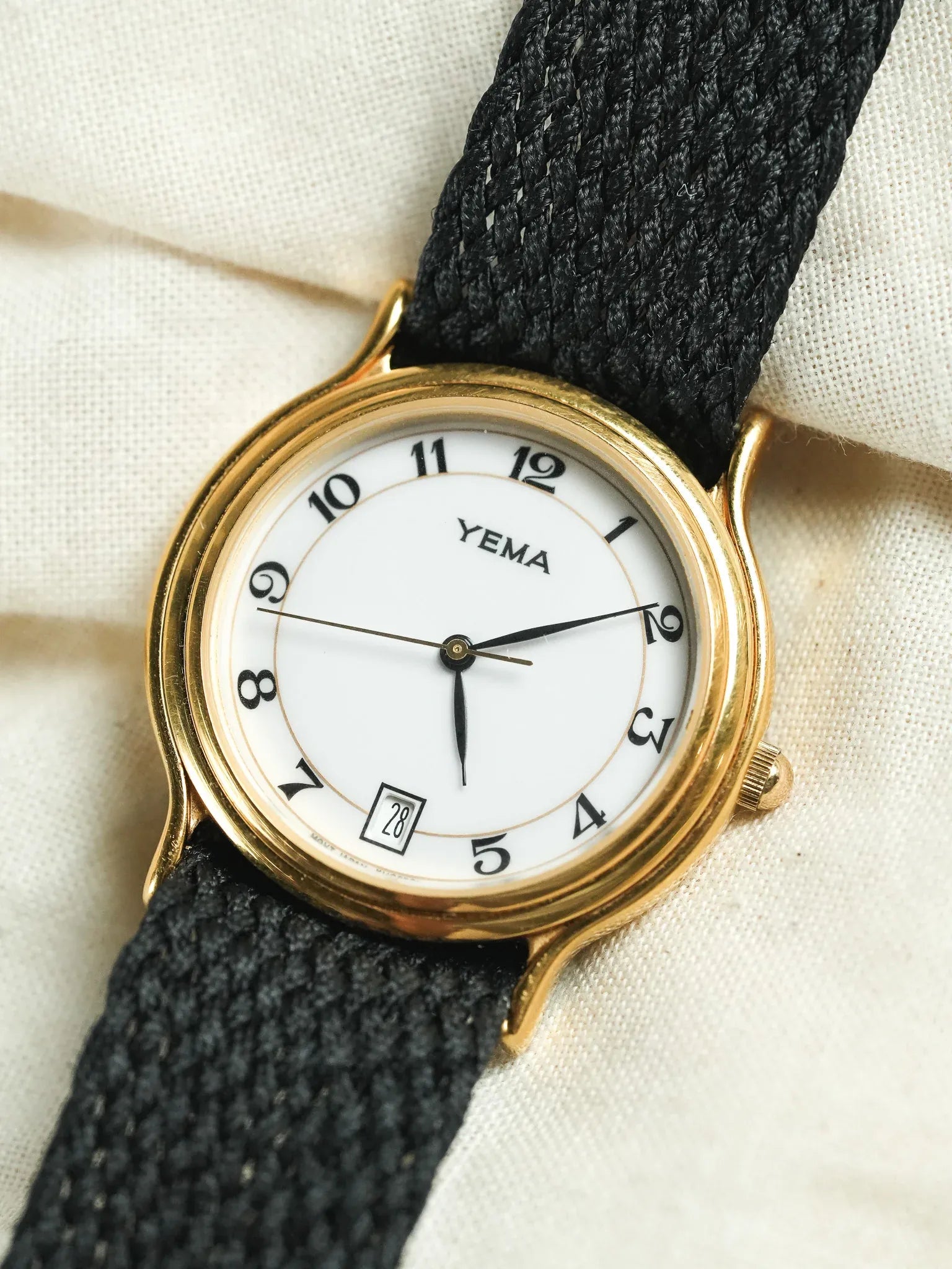 Yema - Ronde Or Date 6h Cornes tombantes - 1990s - Atelier Victor