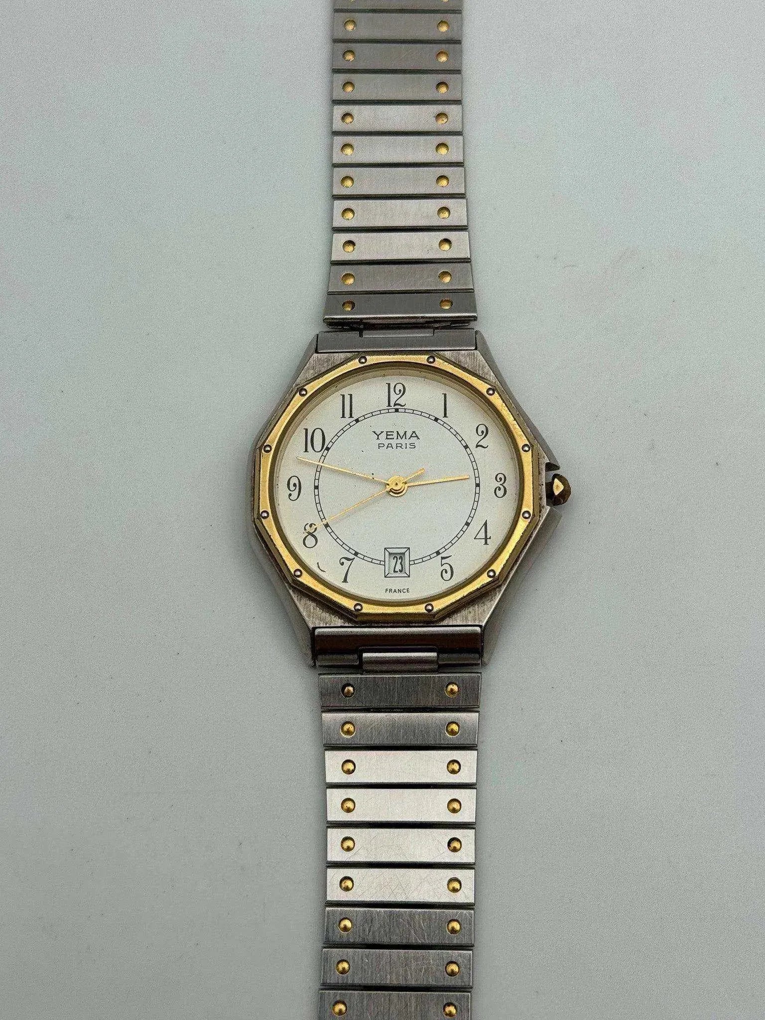 Yema - Royal Ronde Or & Acier - 1990s - Atelier Victor Paris - Vintage Watch Shop Dubai