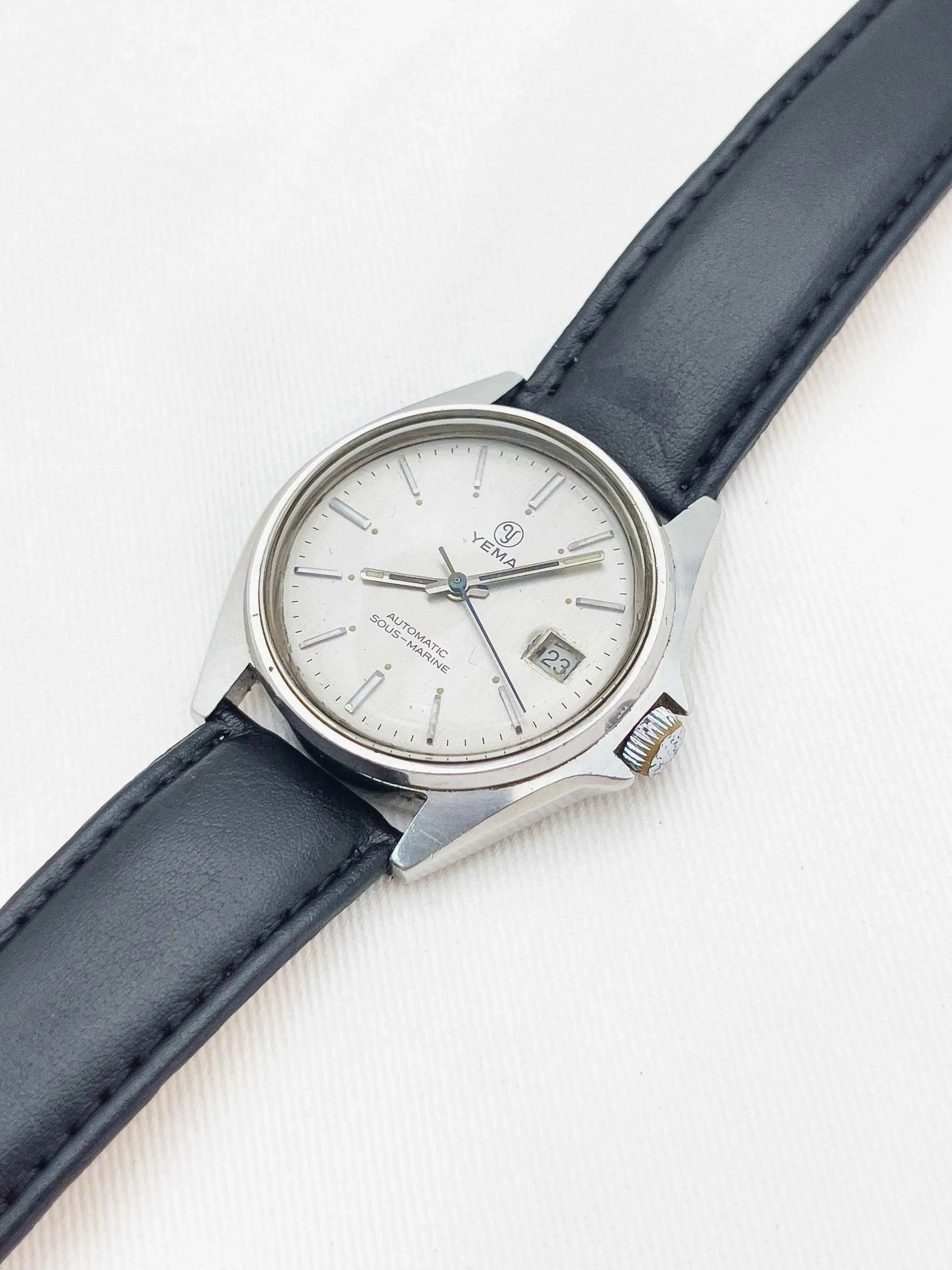 Yema - Sous-Marine Acier Date Noir - 1980s - Atelier Victor - Vintage Shop