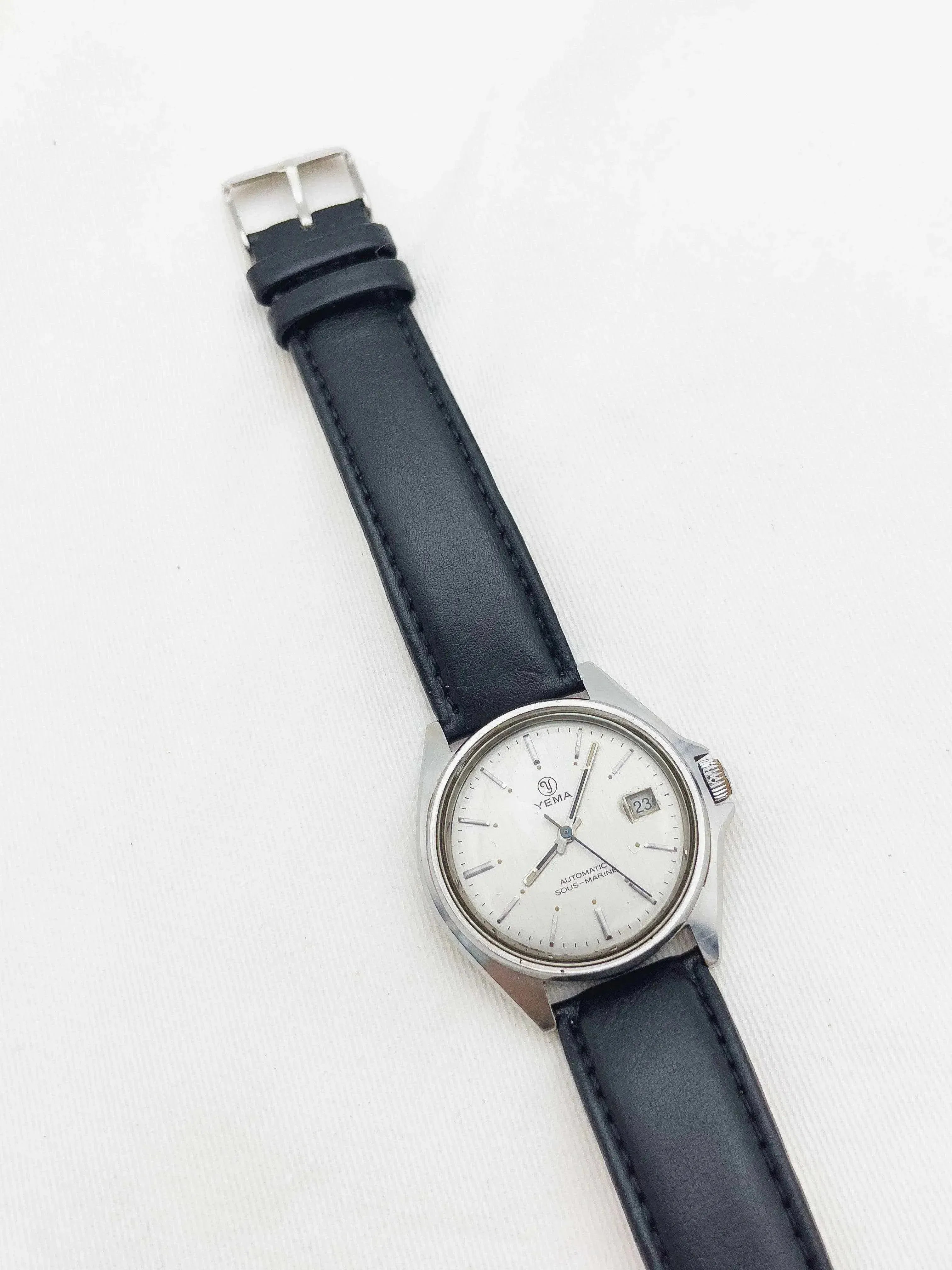 Yema - Sous-Marine Acier Date Noir - 1980s - Atelier Victor - Vintage Shop