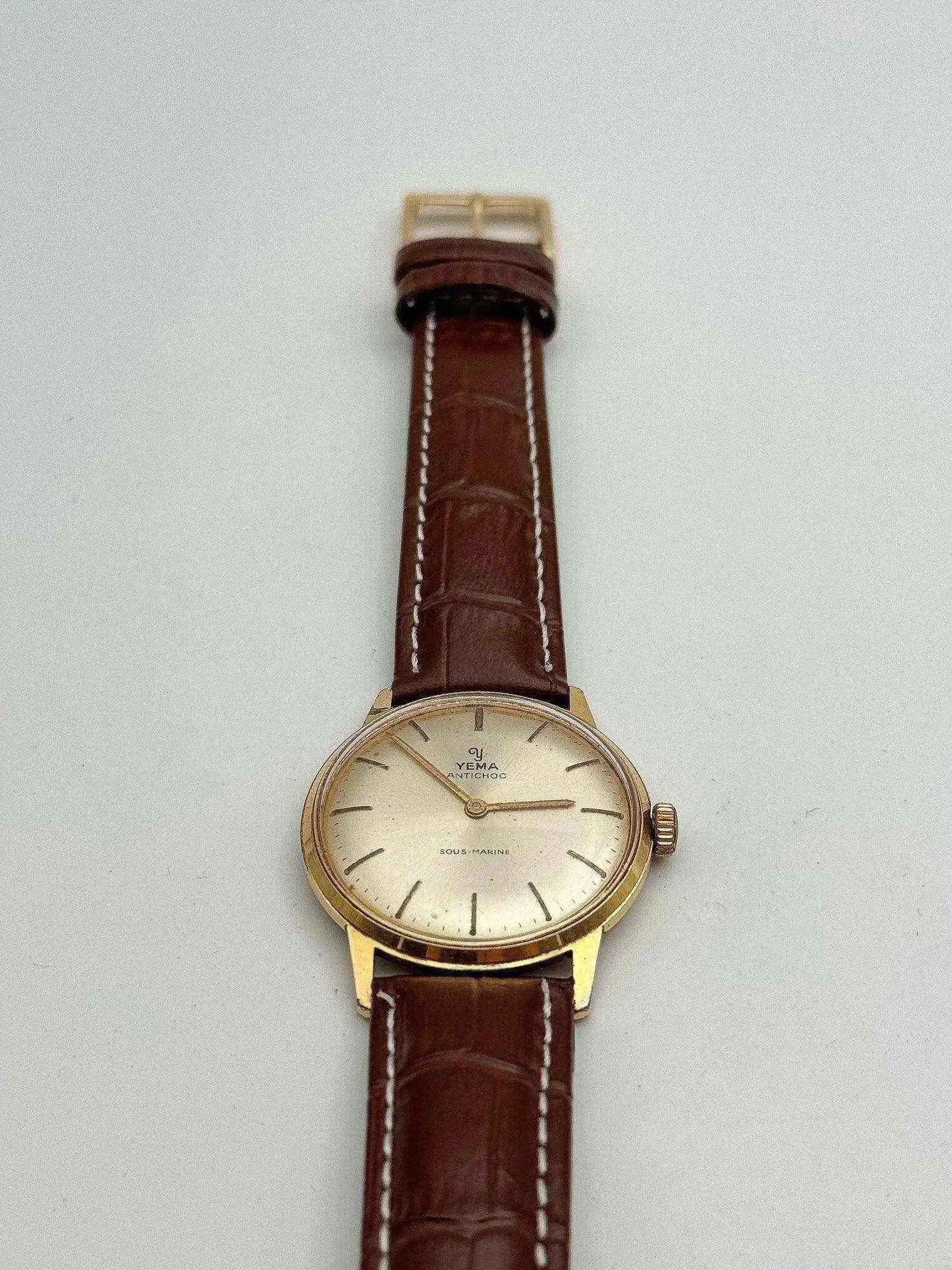 Yema - Sous-Marine Antichoc Montre habillée plaqué or - 1960s - Atelier Victor - Vintage Shop