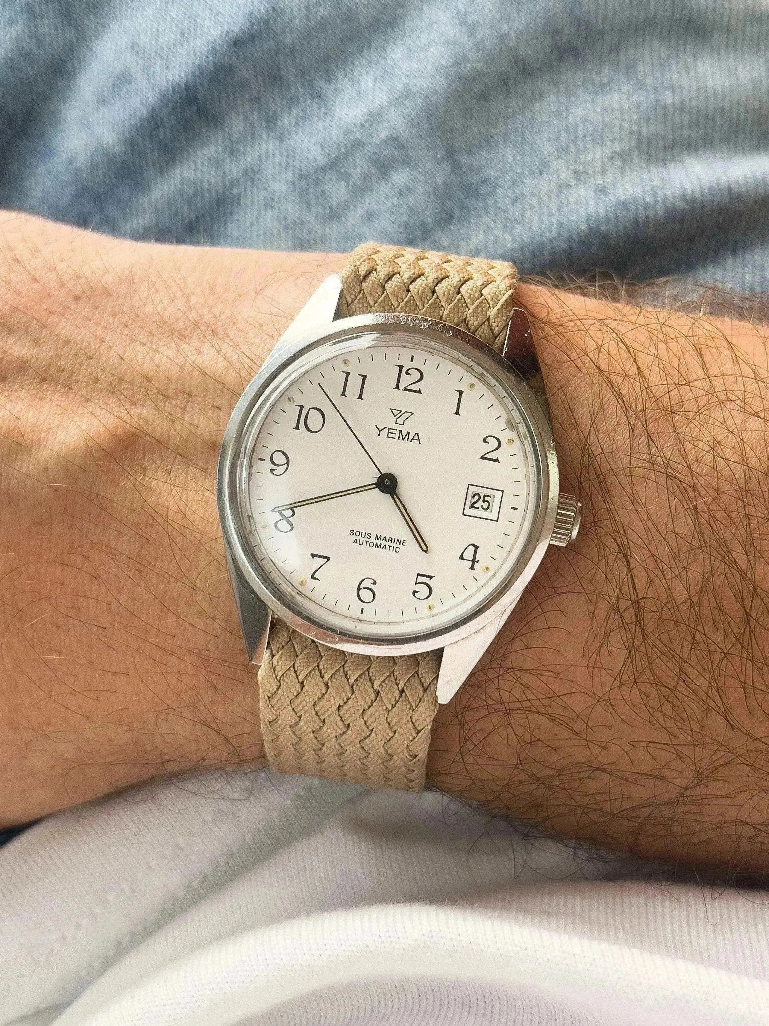 Yema - Sous Marine Cadran blanc Date - 1980s - Atelier Victor