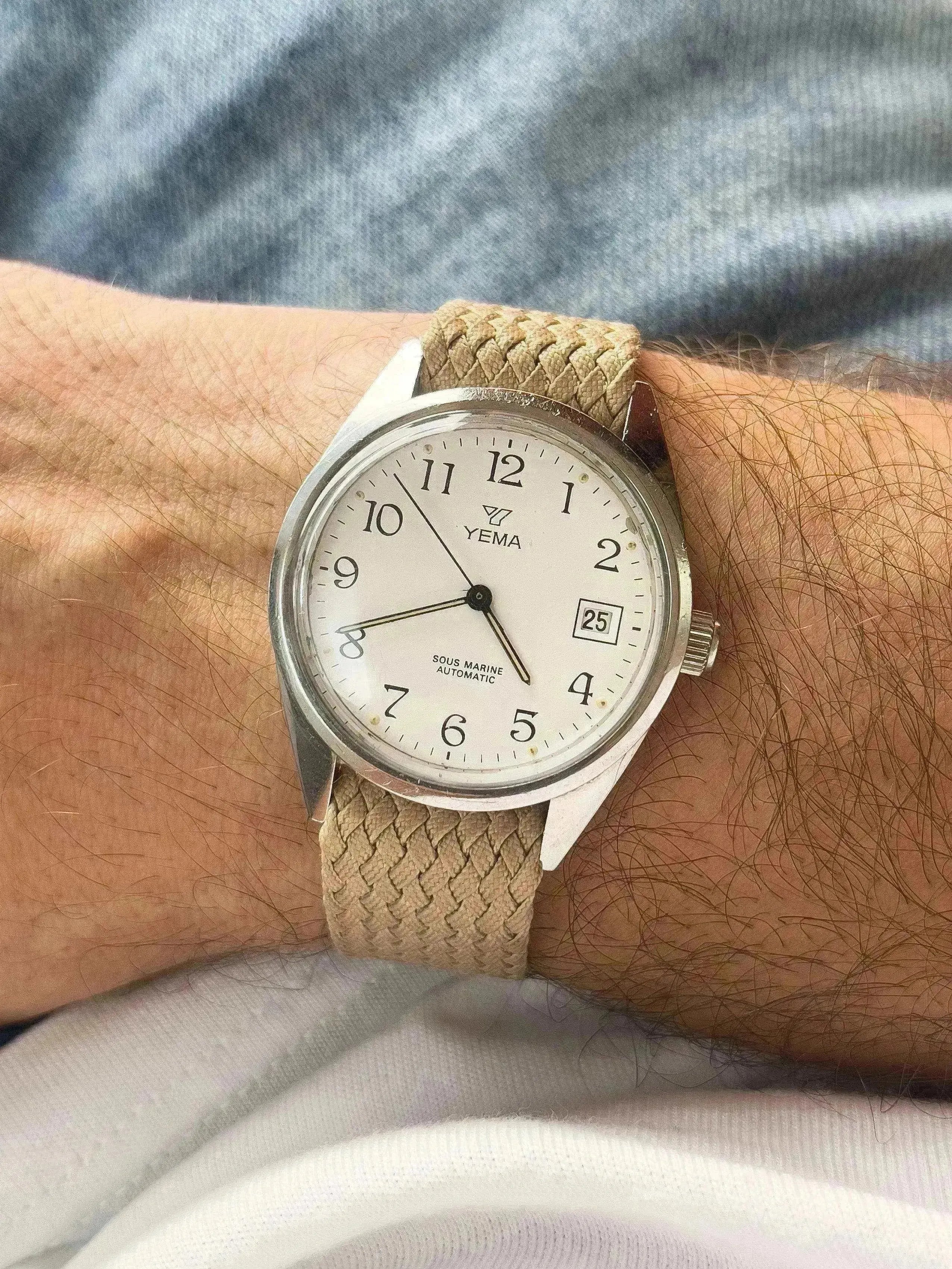Yema - Sous Marine Cadran blanc Date - 1980s - Atelier Victor