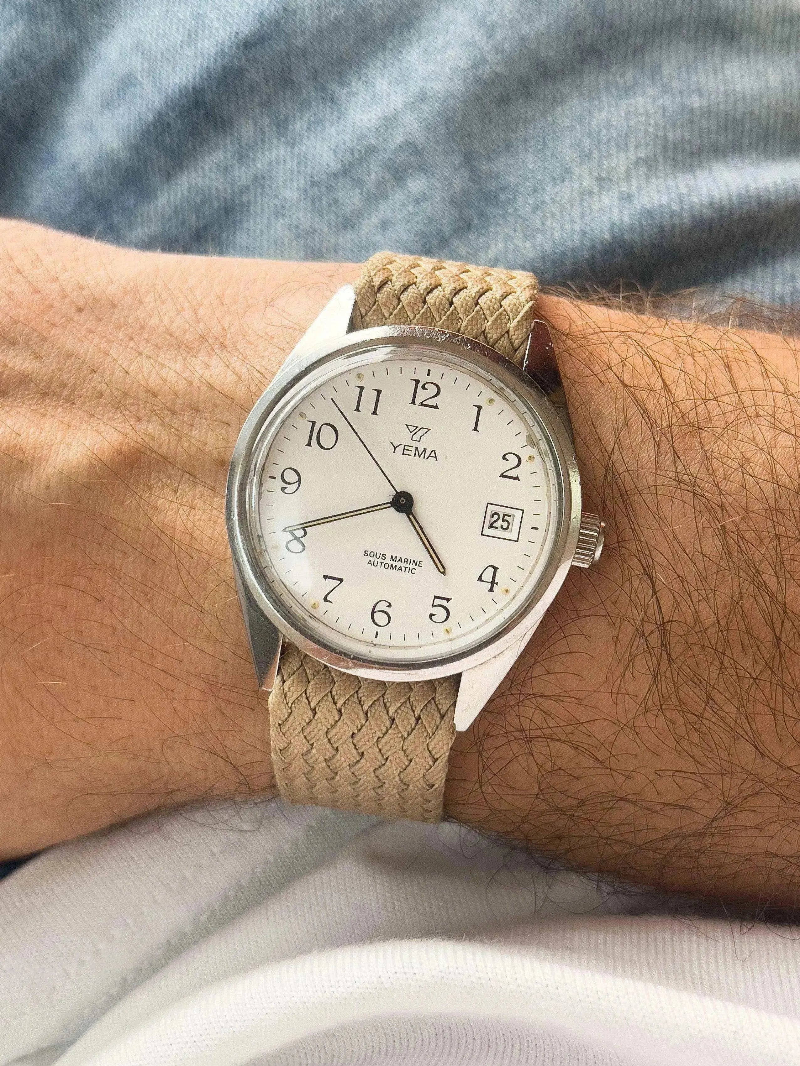 Yema - Sous Marine Cadran blanc Date - 1980s - Atelier Victor