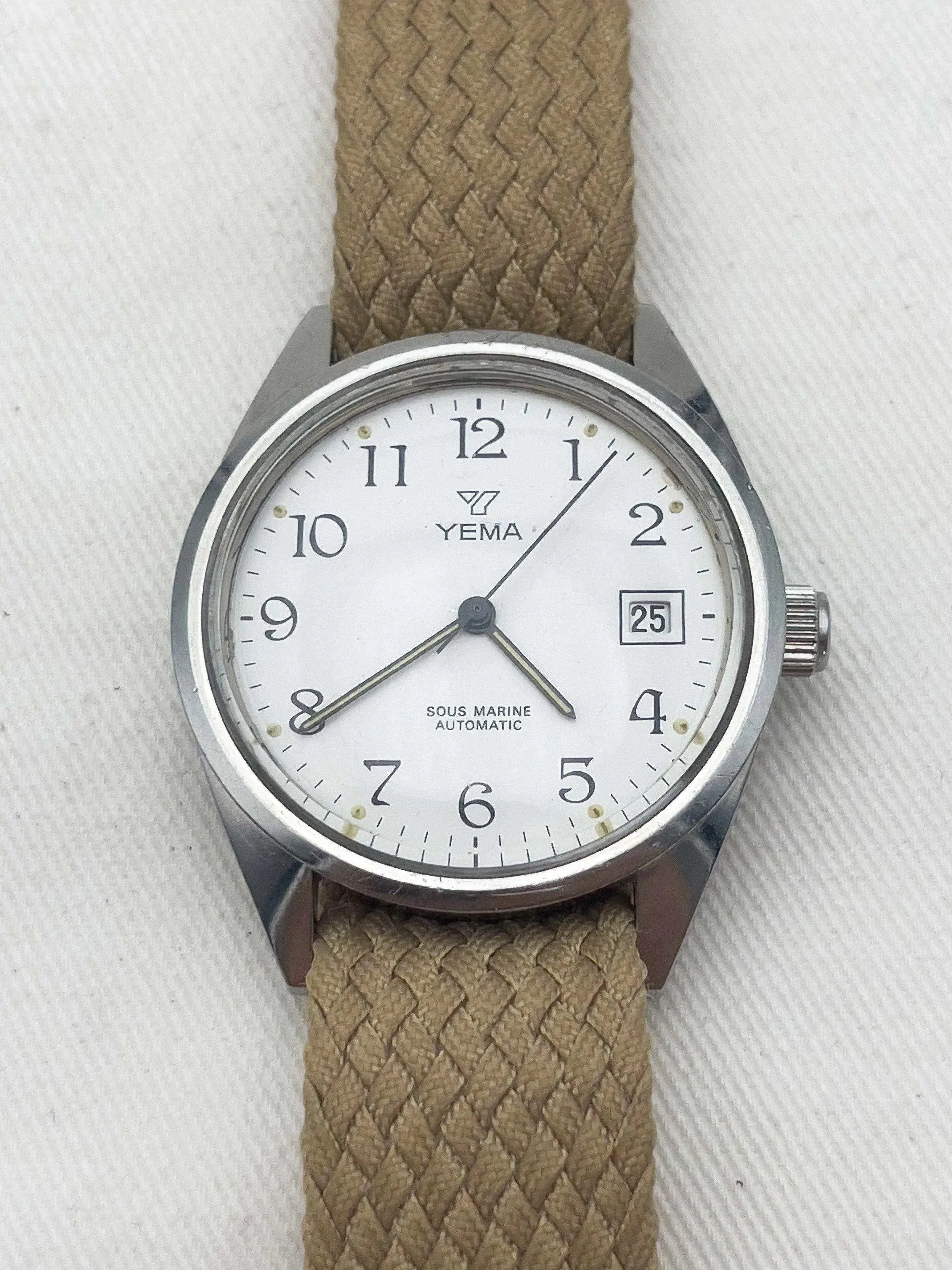 Yema - Sous Marine Cadran blanc Date - 1980s - Atelier Victor