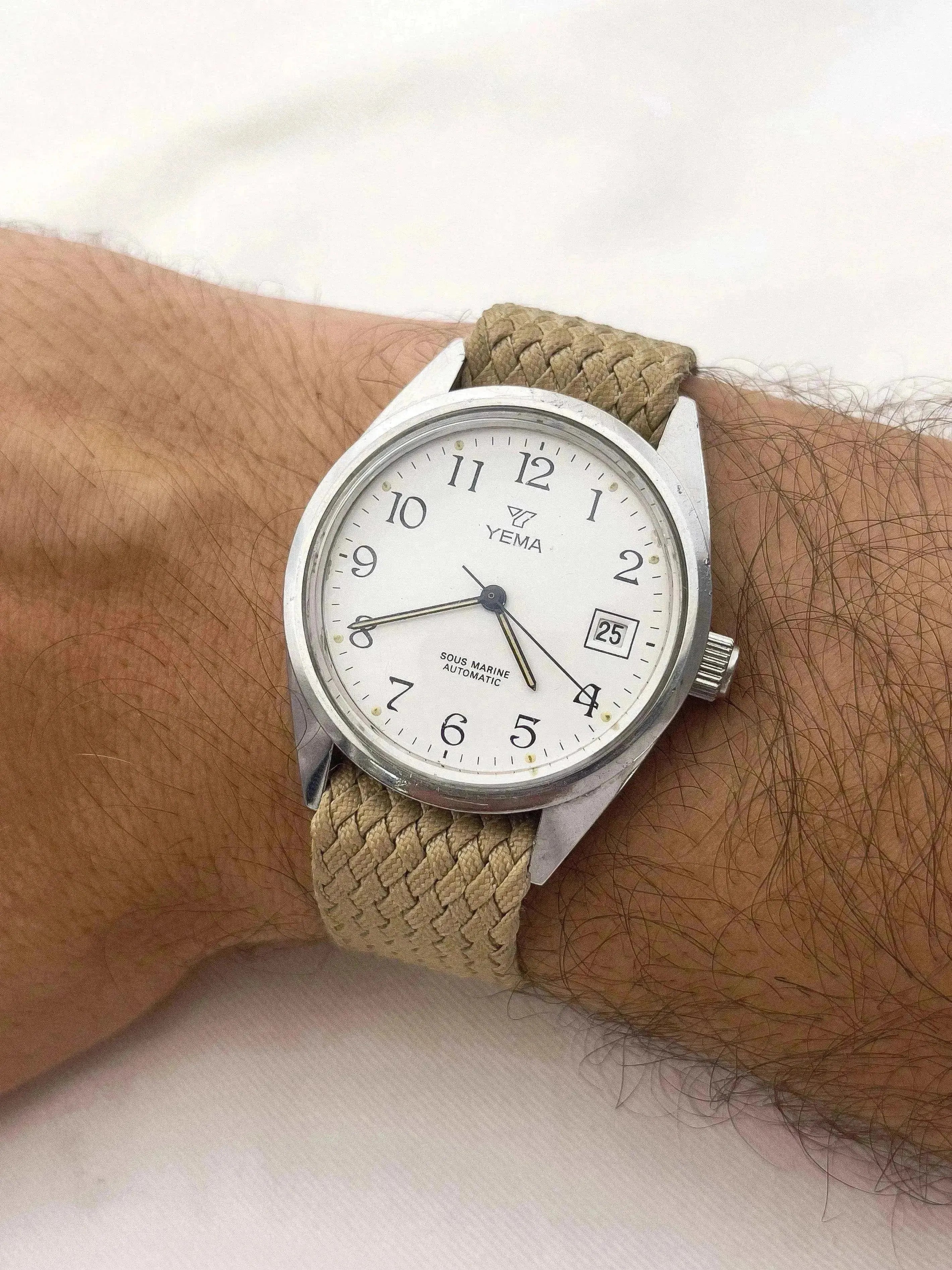 Yema - Sous Marine Cadran blanc Date - 1980s - Atelier Victor