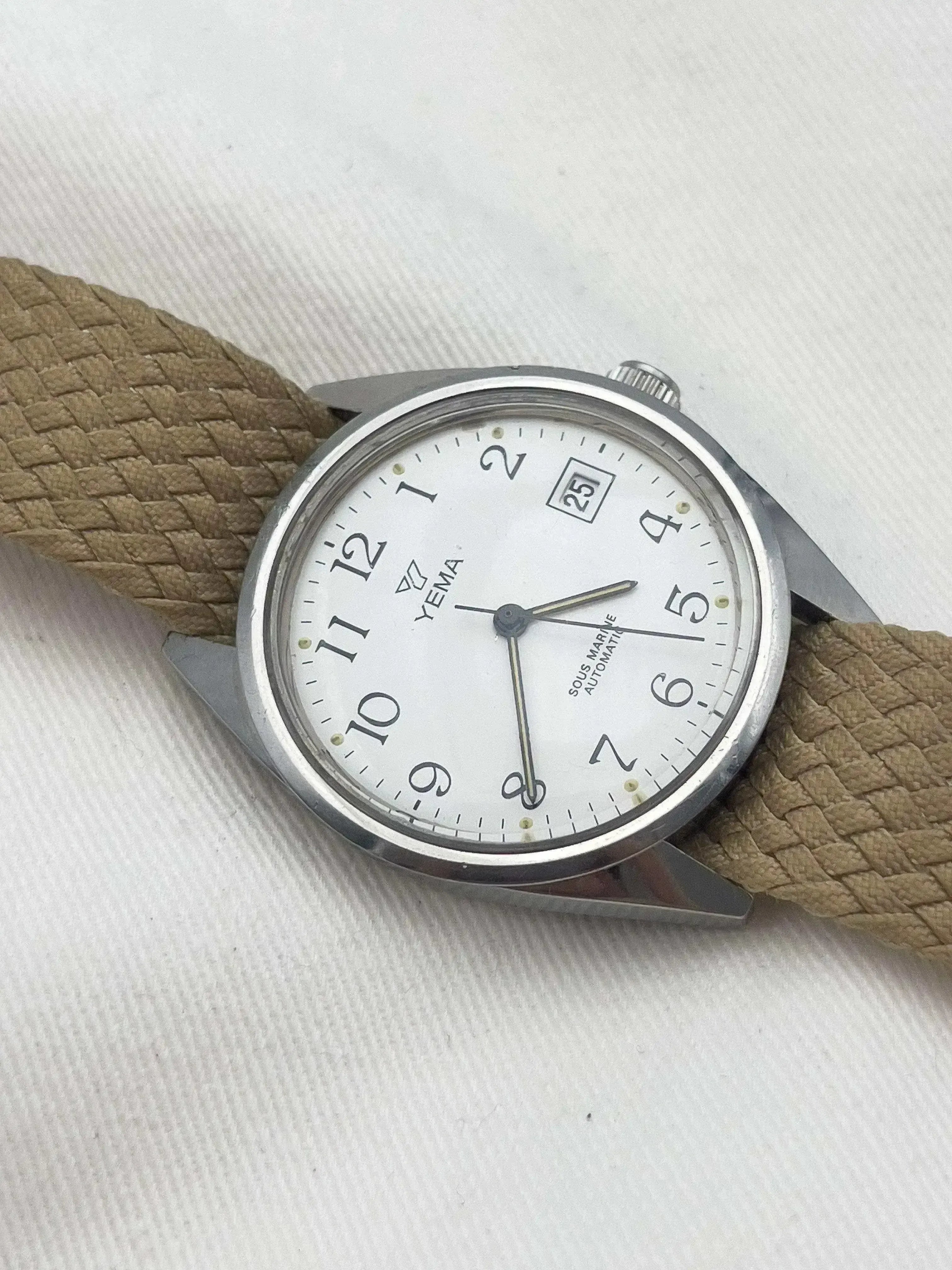 Yema - Sous Marine Cadran blanc Date - 1980s - Atelier Victor