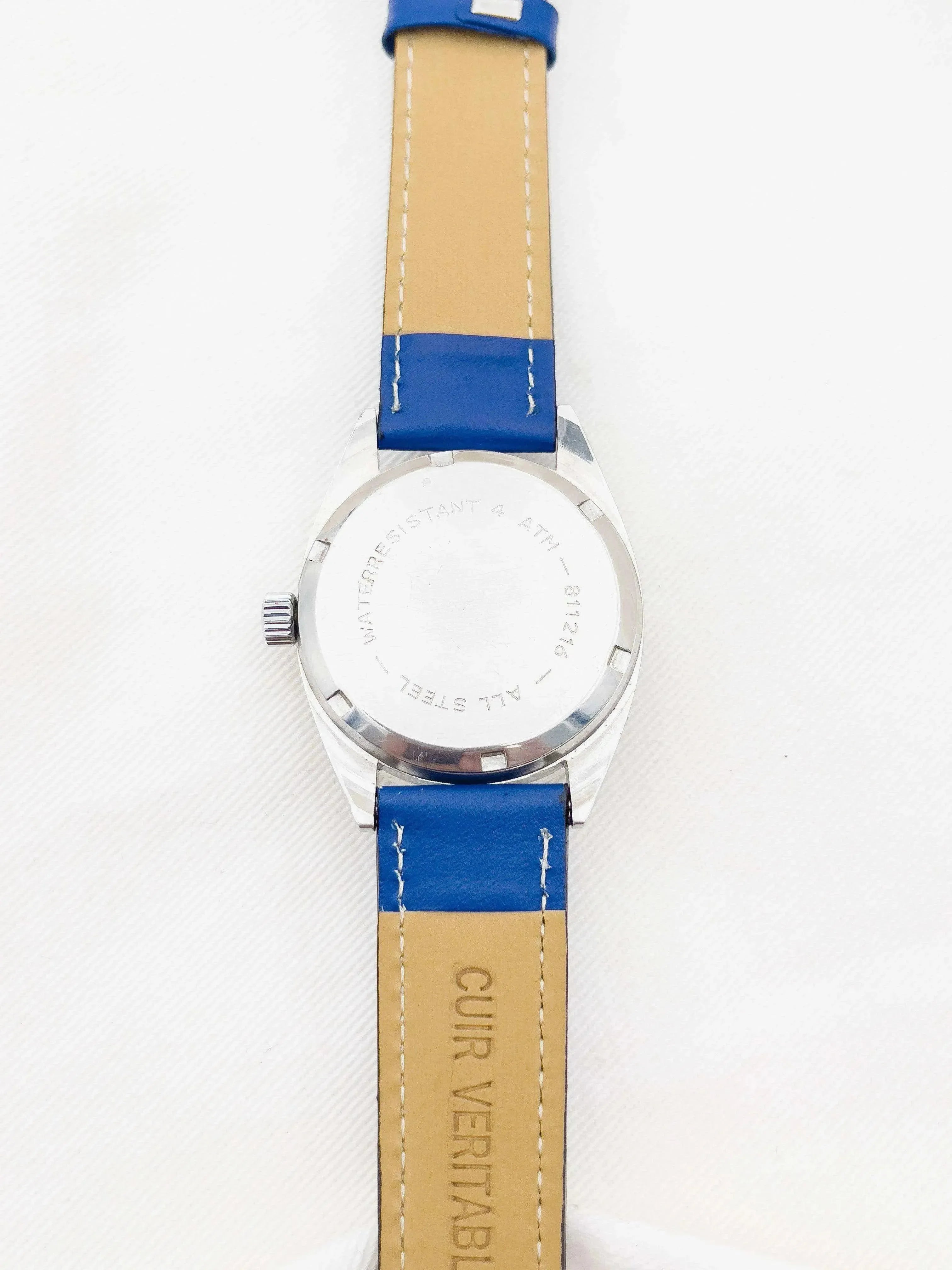 Yema - Sous-Marine Date Cuir bleu - 1960s - Atelier Victor - Vintage Shop