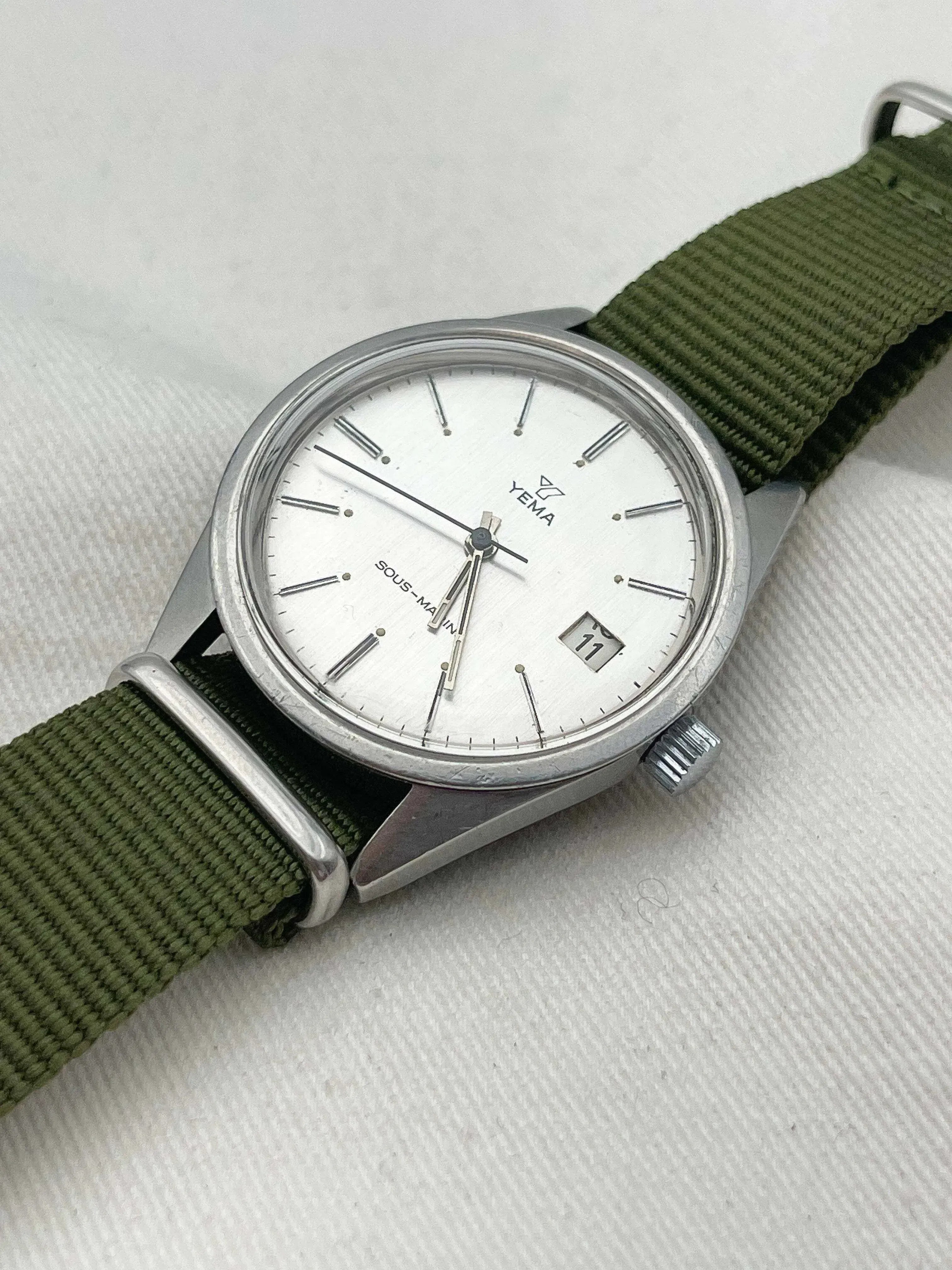Yema - Sous Marine Date Nato Vert - 1980s - Atelier Victor
