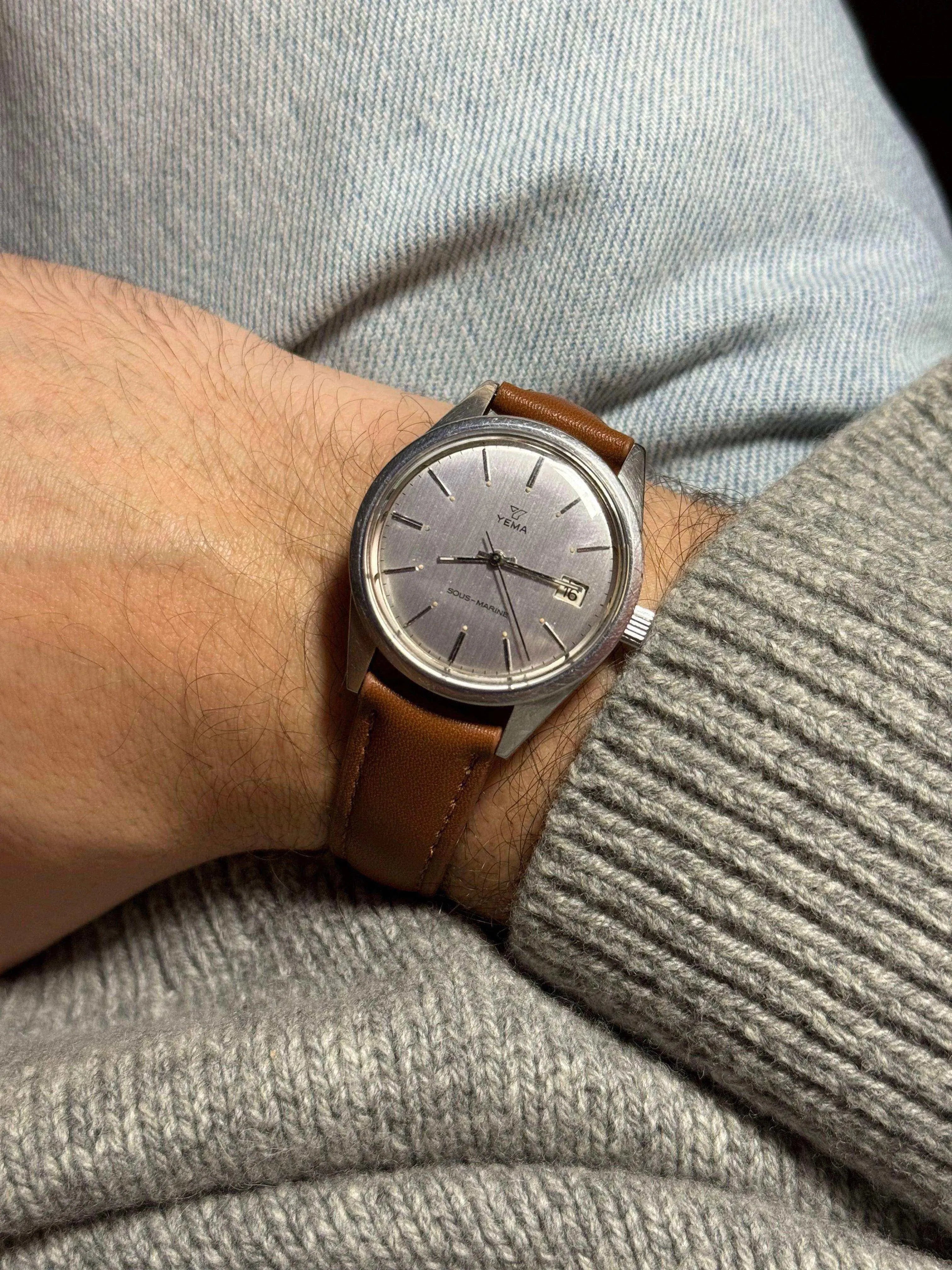 Yema - Sous Marine Date Nato Vert - 1980s - Atelier Victor - Vintage Shop