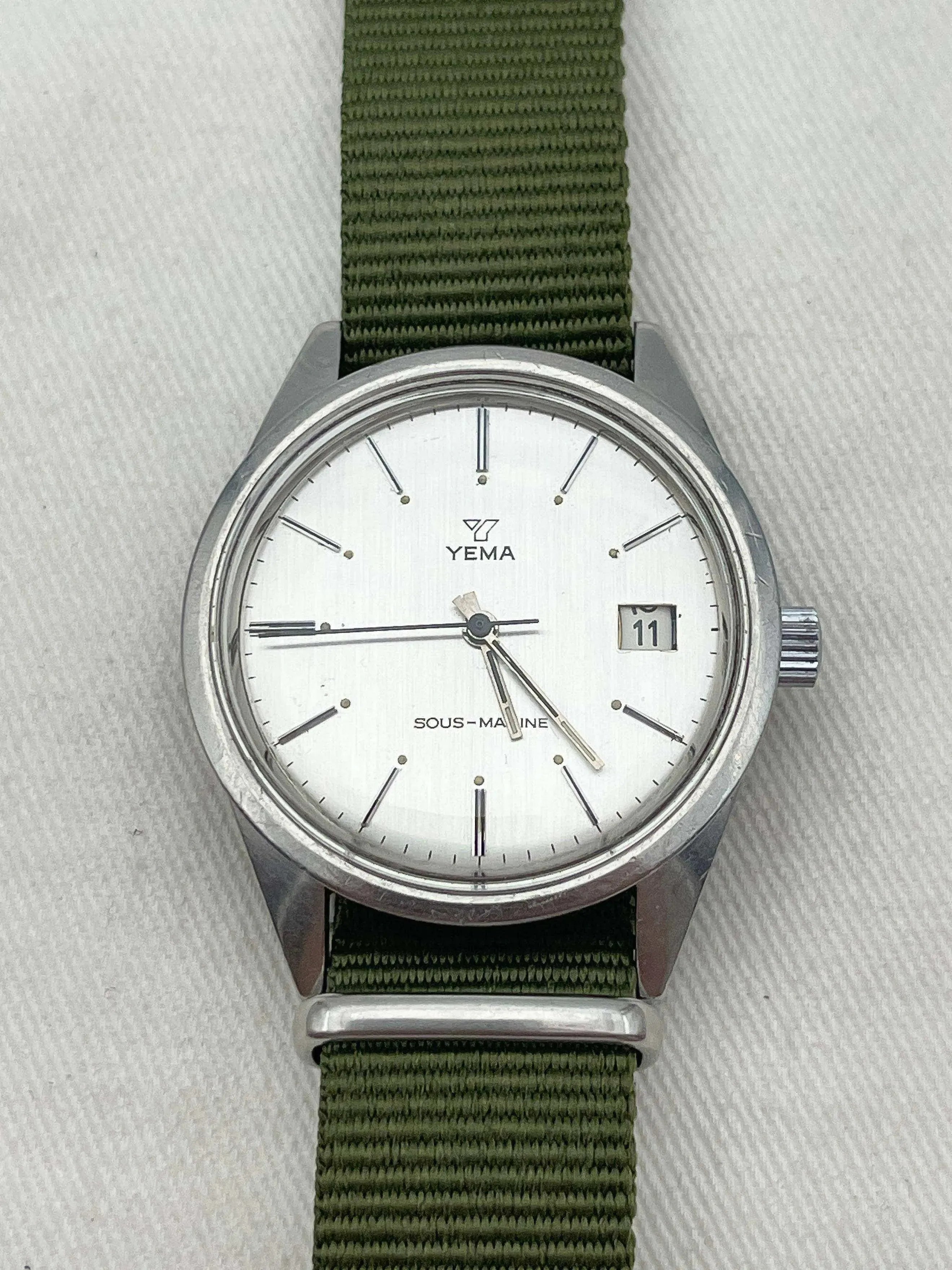 Yema - Sous Marine Date Nato Vert - 1980s - Atelier Victor - Vintage Shop