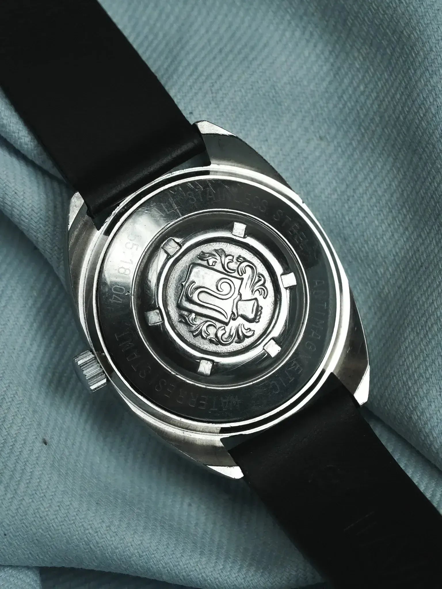 Yema - Sous-Marine Tonneau Acier Brossé Index Batôns - 1960s - Atelier Victor