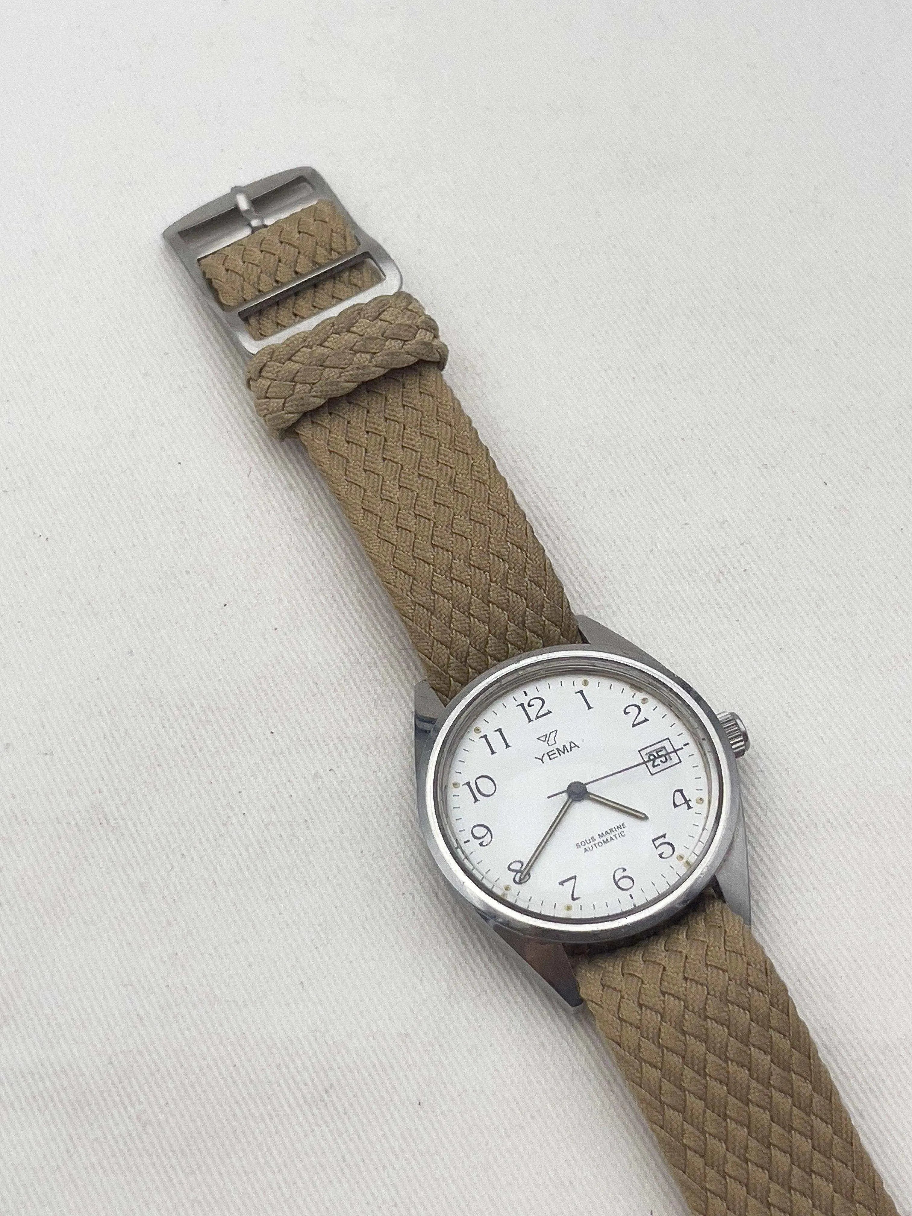 Yema - Sous Marine White Dial Date - 1980s - Atelier Victor Paris - Vintage Watch Shop Dubai