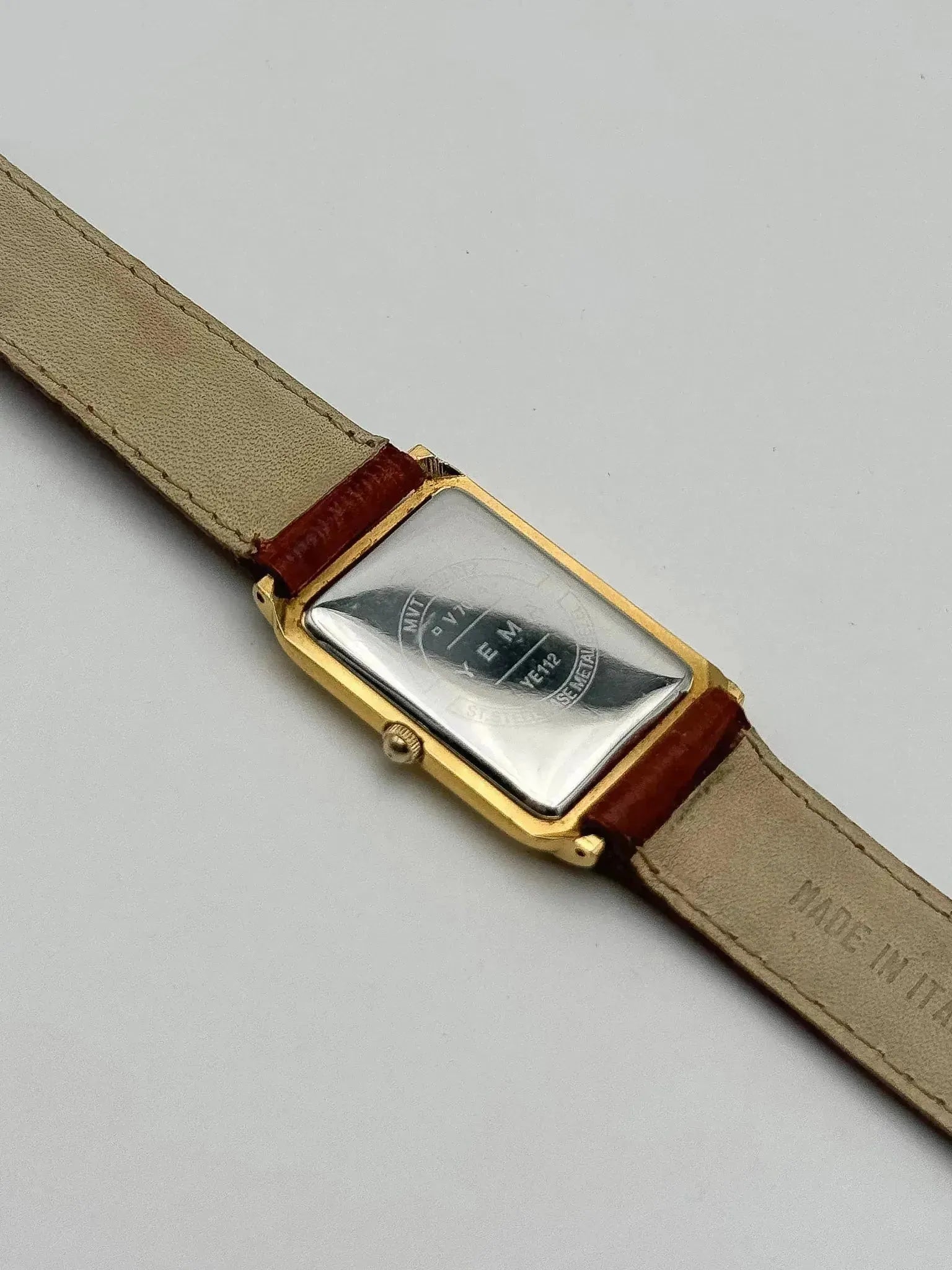 Yema - Tank Plaqué Or Cadran Blanc - 1990s - Atelier Victor Paris - Vintage Watch Shop Dubai