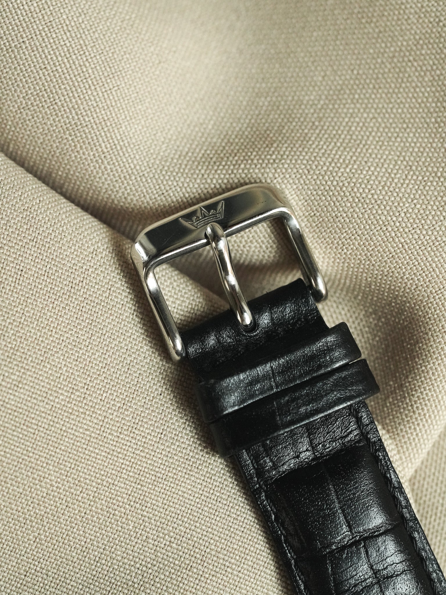 Yonger Bresson - Chronographe Noir Acier Quartz 39mm - 1990s - Atelier Victor - Vintage Shop