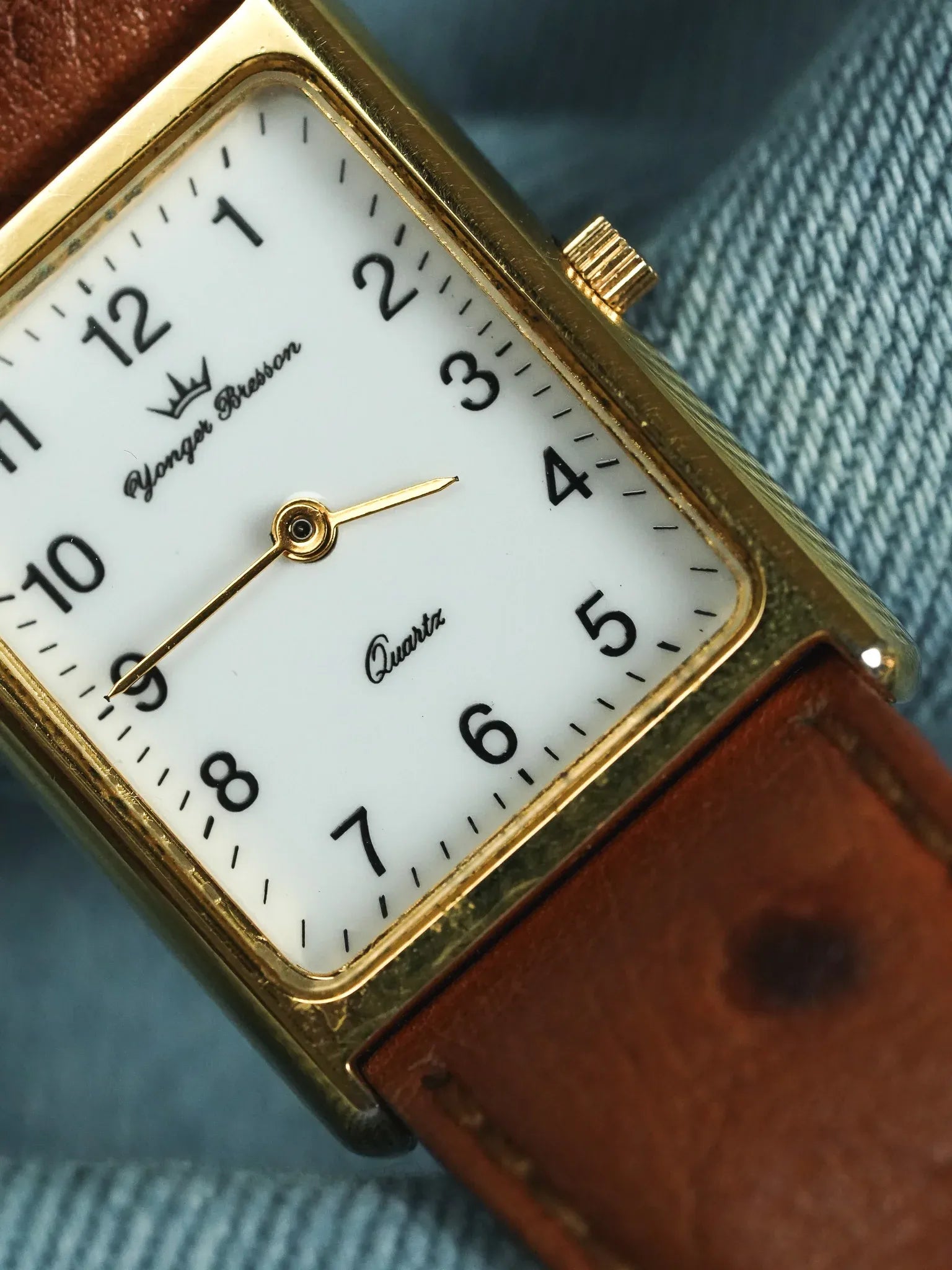 Yonger Bresson - Tank Cadran Blanc Quartz - 1990s - Atelier Victor