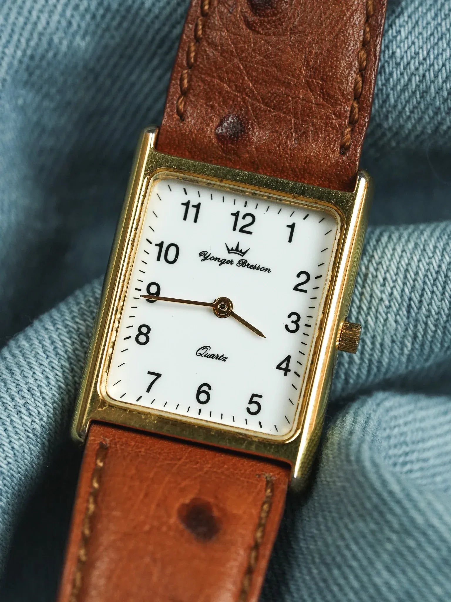 Yonger Bresson - Tank Cadran Blanc Quartz - 1990s - Atelier Victor