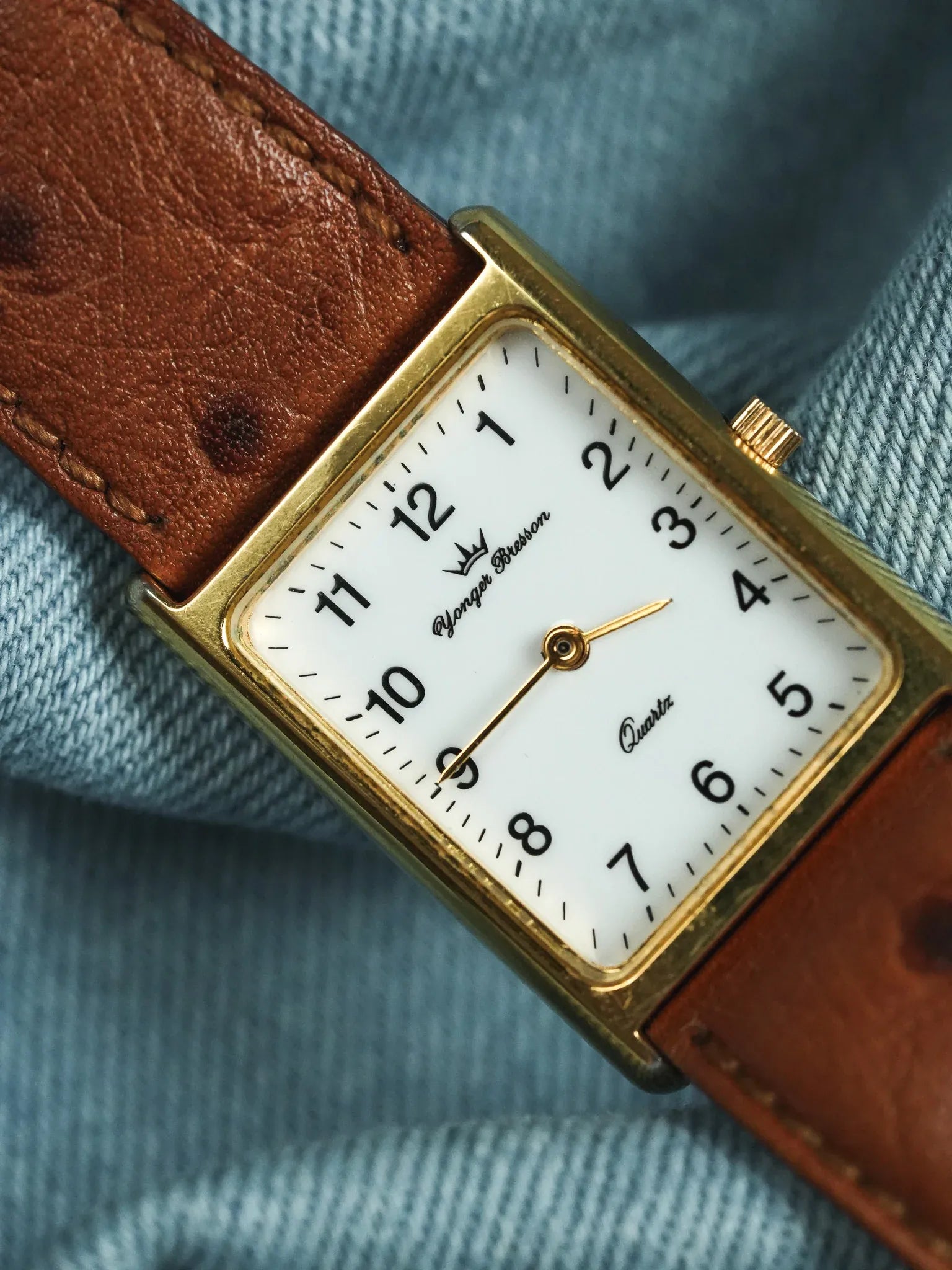 Yonger Bresson - Tank Cadran Blanc Quartz - 1990s - Atelier Victor