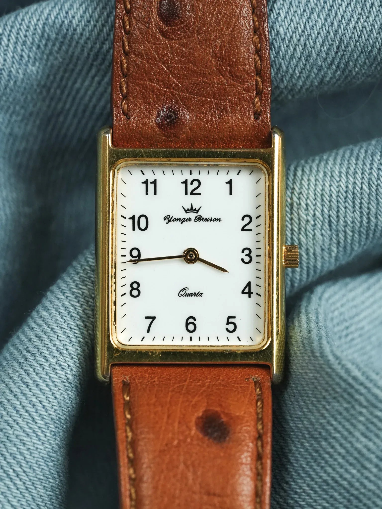 Yonger Bresson - Tank Cadran Blanc Quartz - 1990s - Atelier Victor