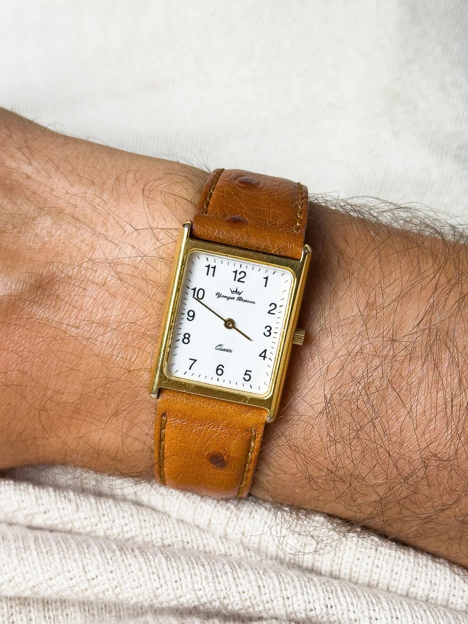 Yonger Bresson - Tank Cadran Blanc Quartz - 1990s - Atelier Victor