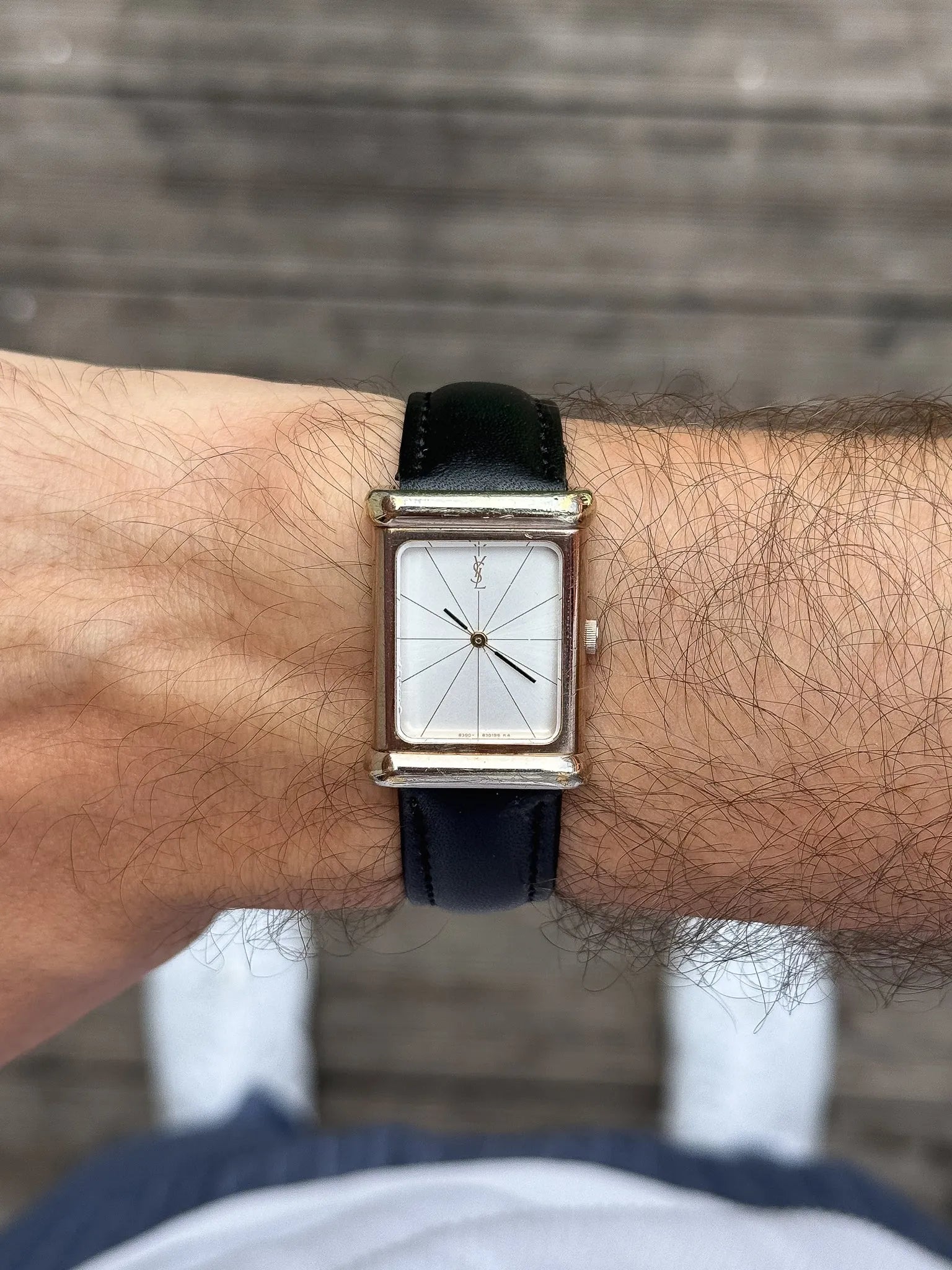 Yves Saint Laurent - YSL Tank vintage plaqué or rose - 1980s - Atelier Victor