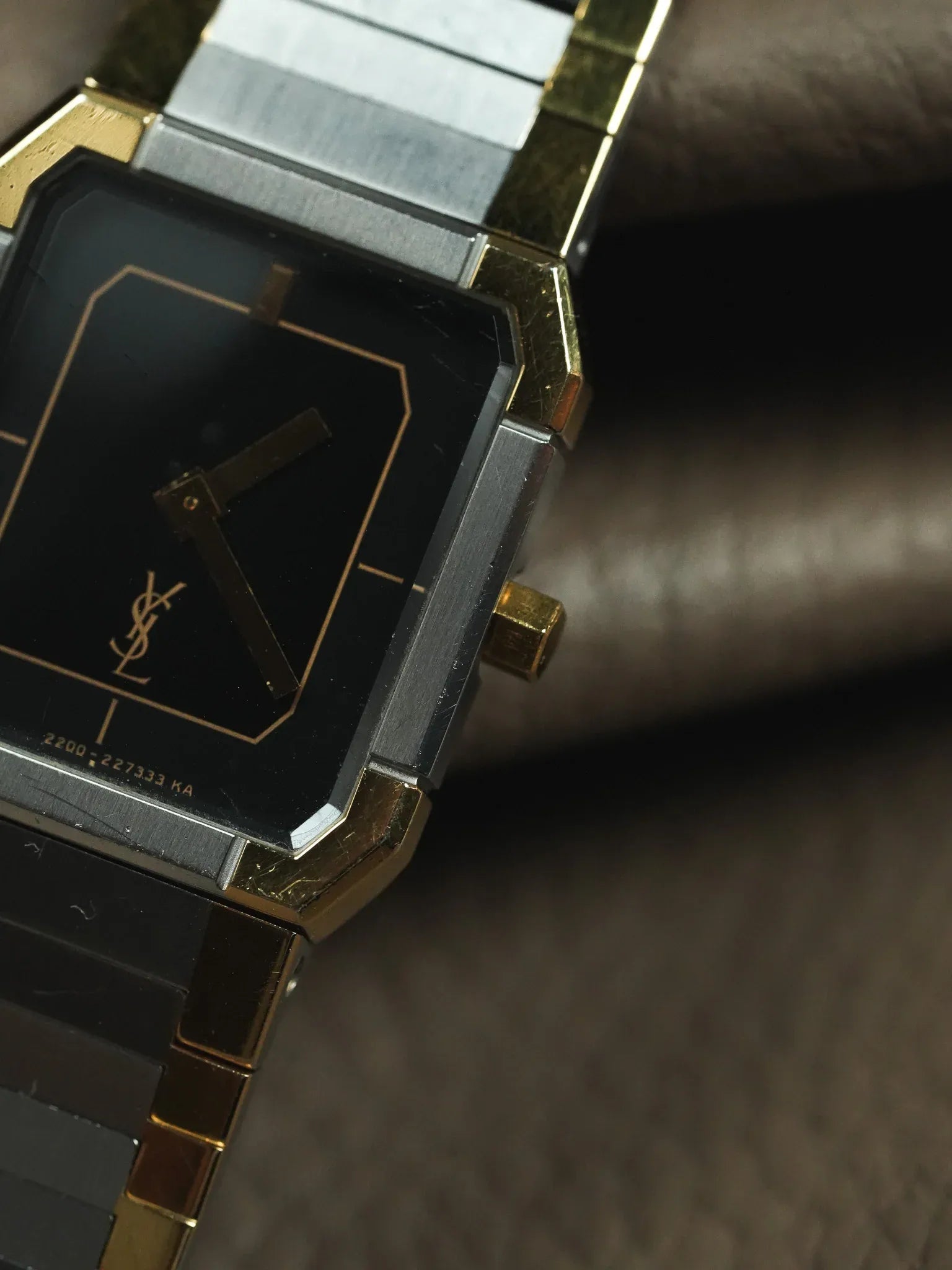 Yves Saint Laurent - YSL vintage Acier plaqué or - 1980s - Atelier Victor