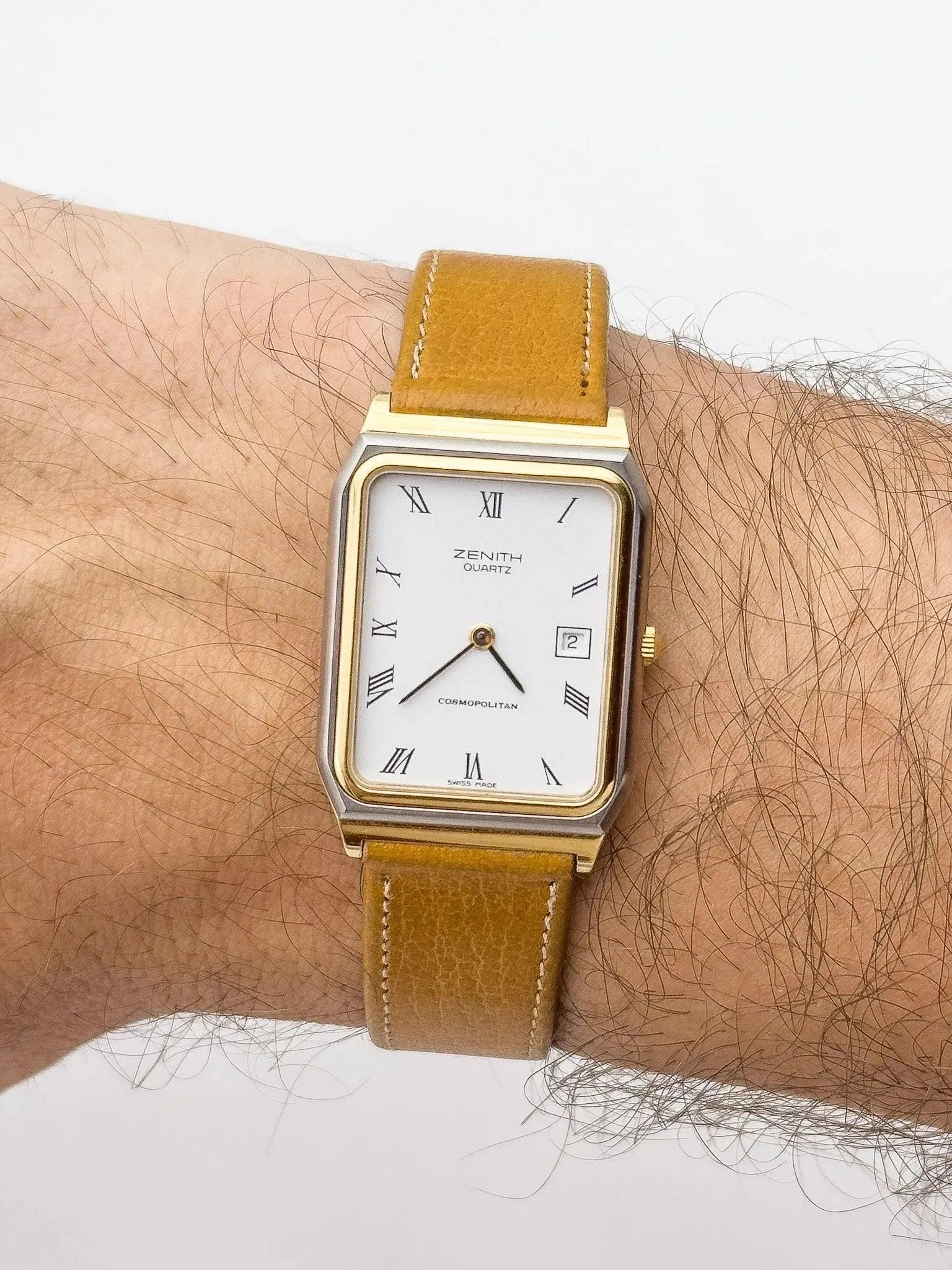 Zenith - Cosmopolitan Tank Two Tones - 1990's - Atelier Victor Paris - Vintage Watch Shop Dubai