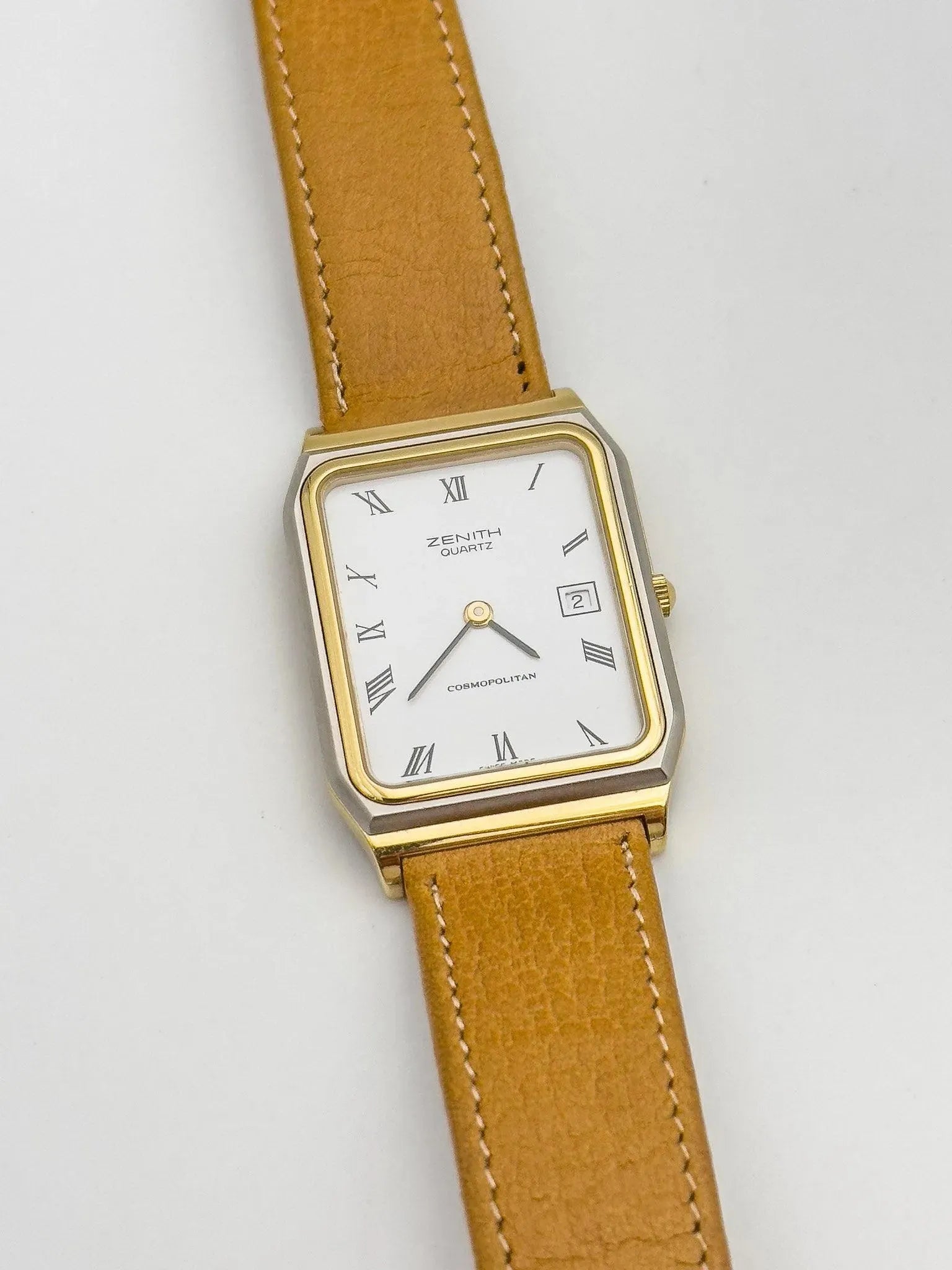 Zenith - Cosmopolitan Tank Two Tones - 1990's - Atelier Victor Paris - Vintage Watch Shop Dubai