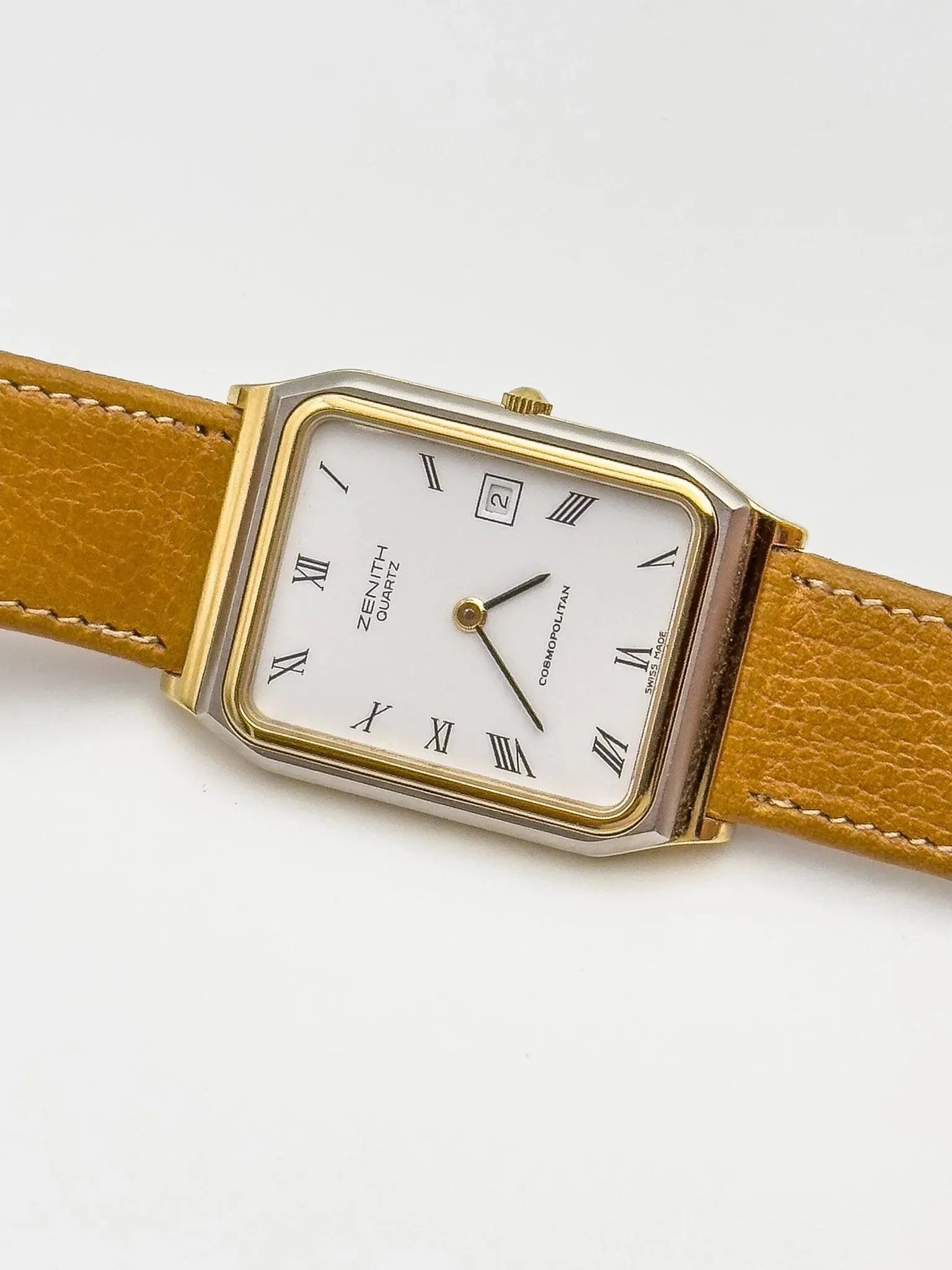 Zenith - Cosmopolitan Tank Two Tones - 1990's - Atelier Victor Paris - Vintage Watch Shop Dubai