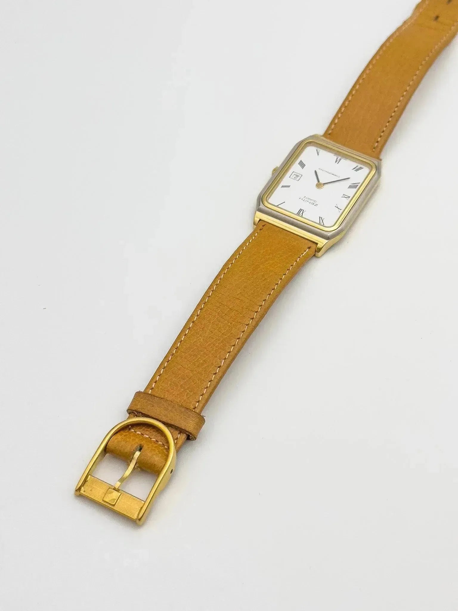 Zenith - Cosmopolitan Tank Two Tones - 1990's - Atelier Victor Paris - Vintage Watch Shop Dubai