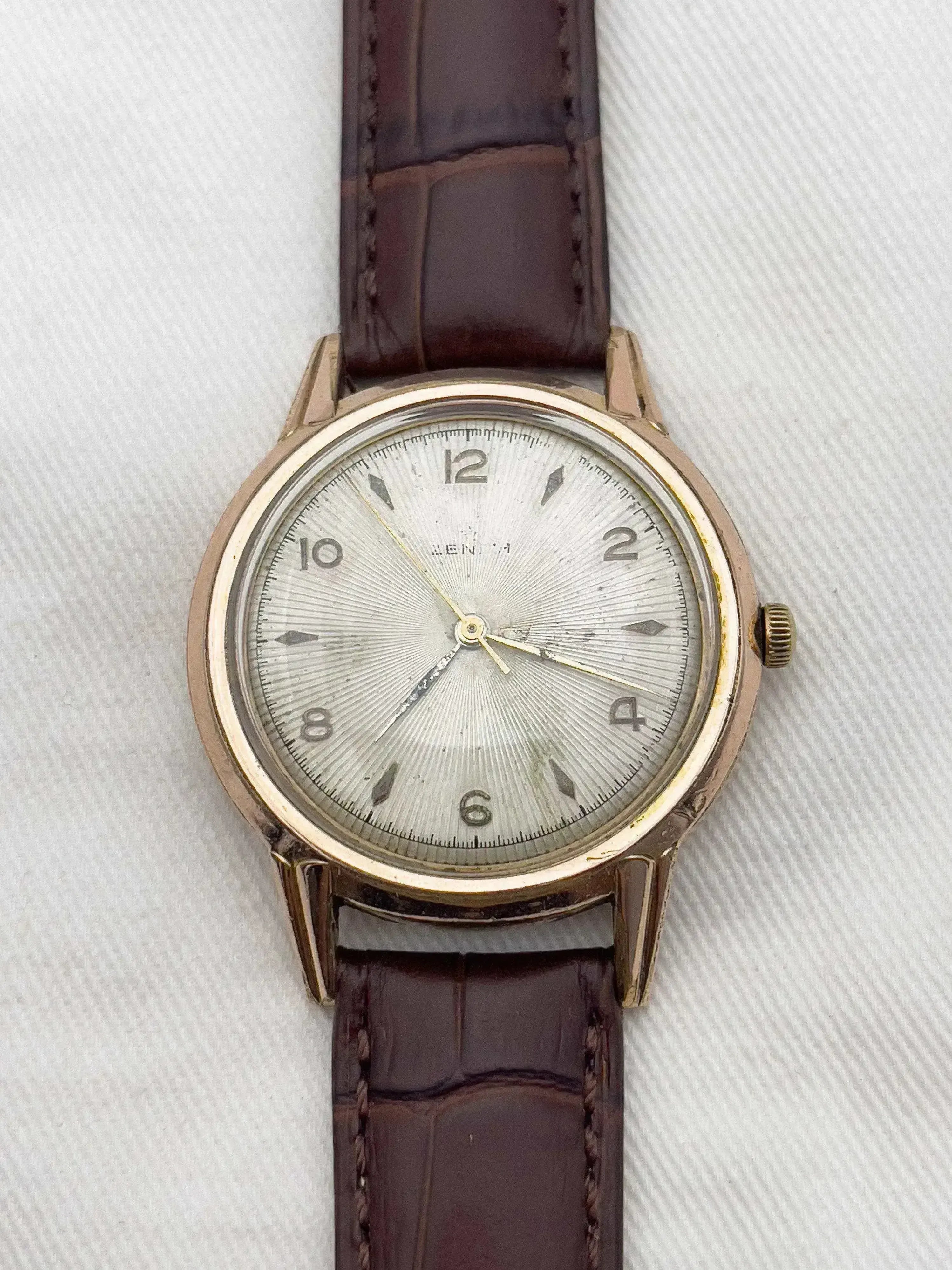 Zenith - Guillochée Plaqué or - 1960s - Atelier Victor